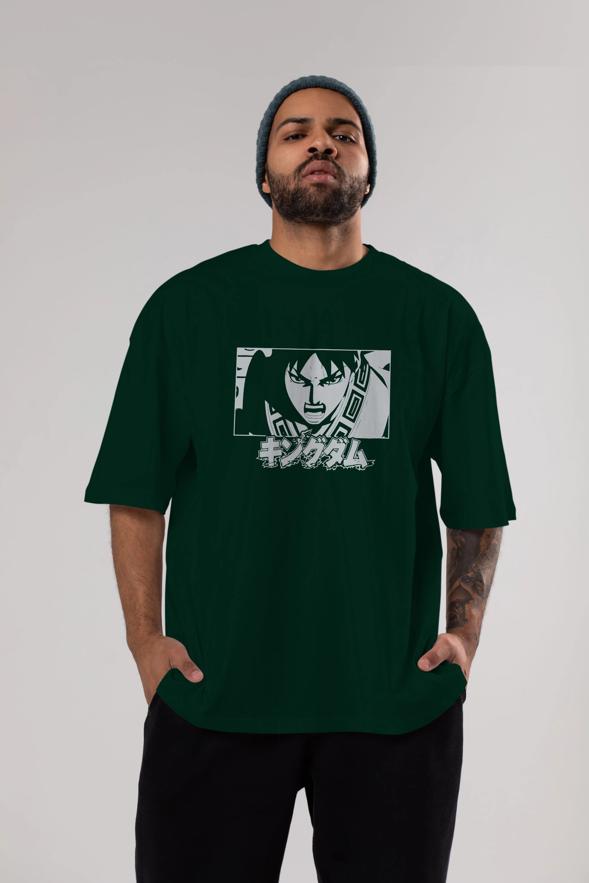 Xin 1 Anime Ön Baskılı Oversize t-shirt %100 pamuk Erkek Kadın Unisex