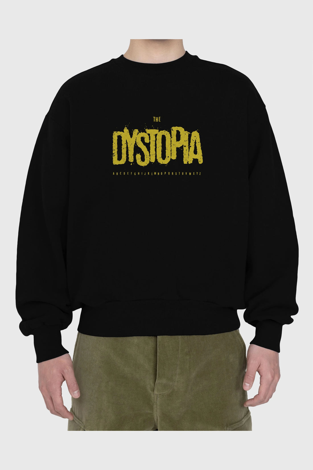 The Dystopia Ön Baskılı Oversize Sweatshirt Erkek Kadın Unisex