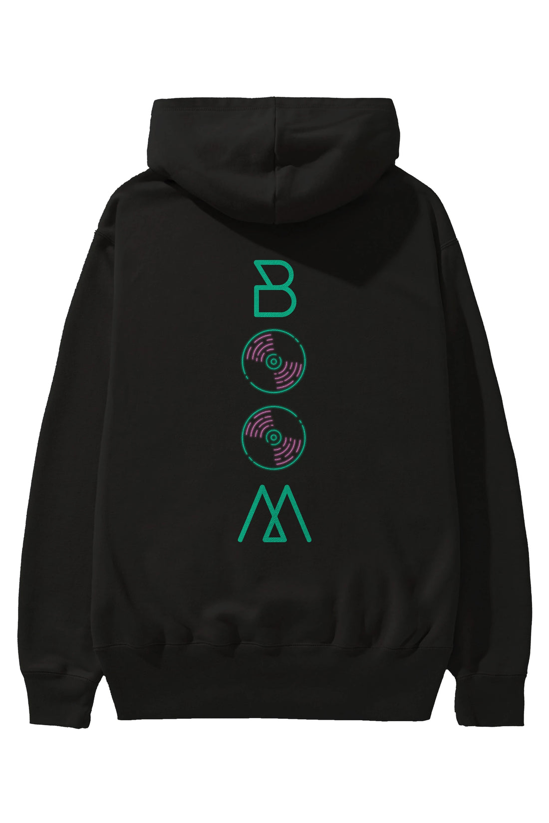 Boom Arka Baskılı Oversize Hoodie Kapüşonlu Sweatshirt Erkek Kadın Unisex