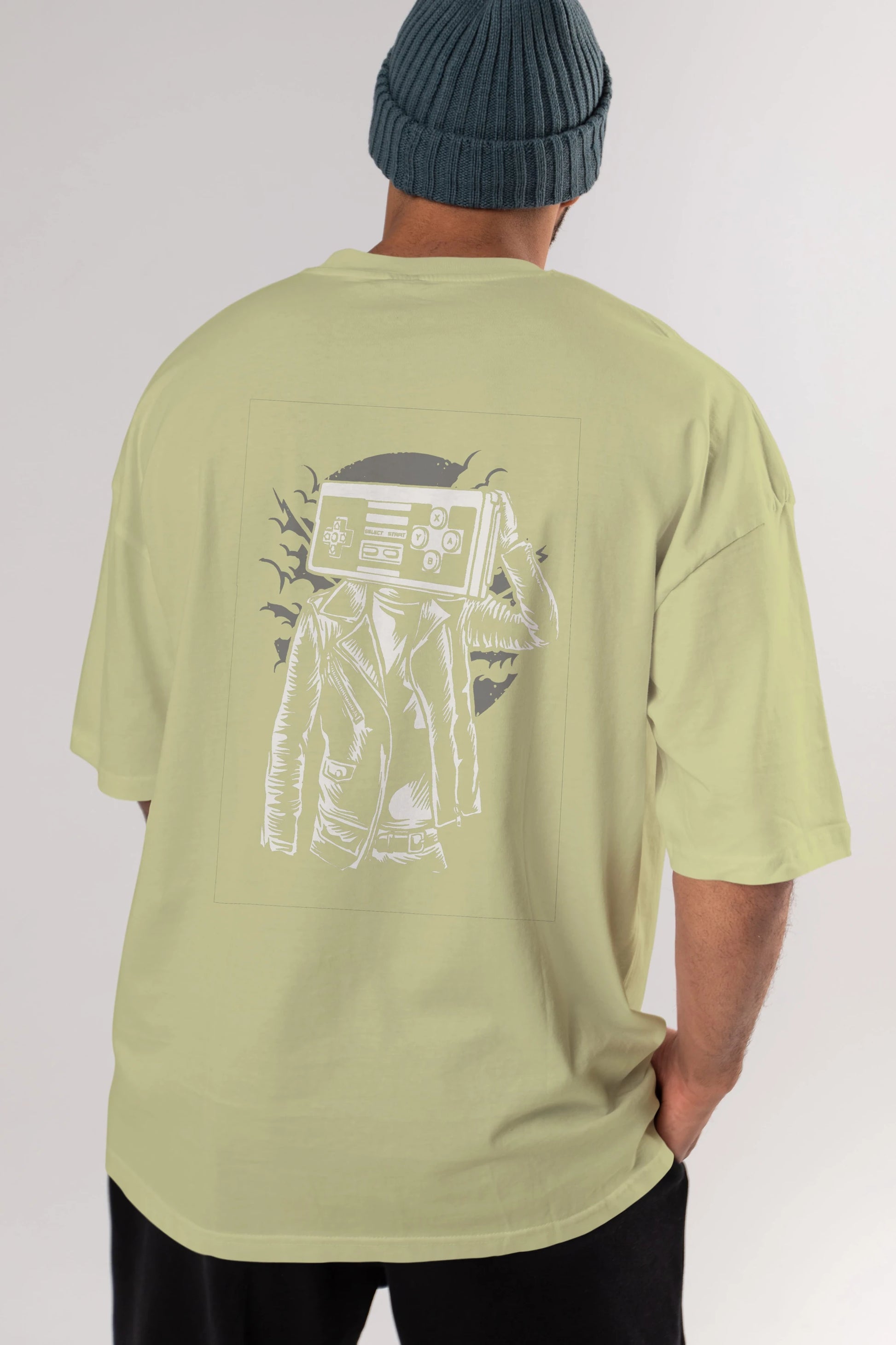 Street Gamers Arka Baskılı Oversize t-shirt Erkek Kadın Unisex %100 Pamuk