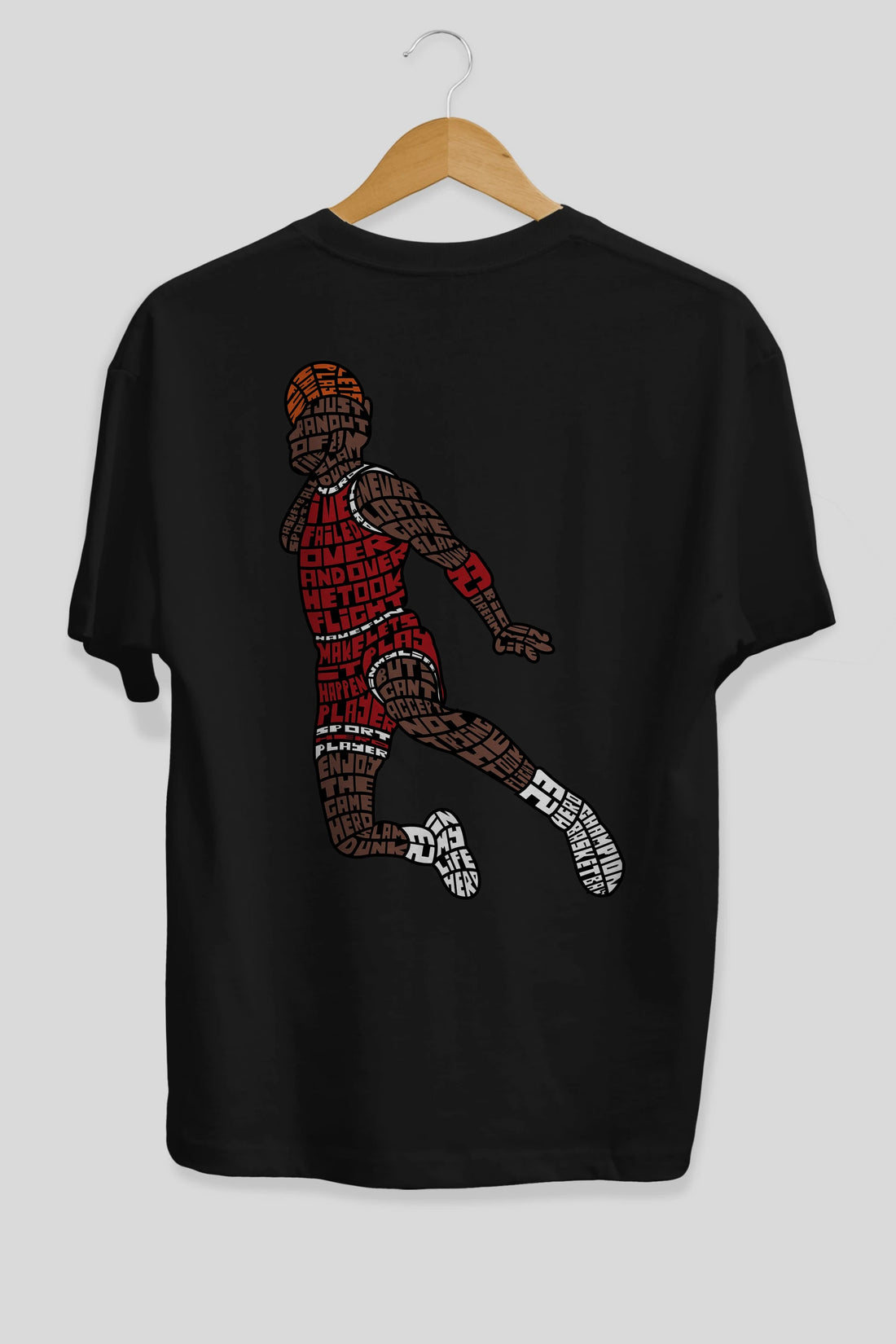 Slamdunk Arka Baskılı Oversize t-shirt %100 pamuk Erkek Kadın Unisex