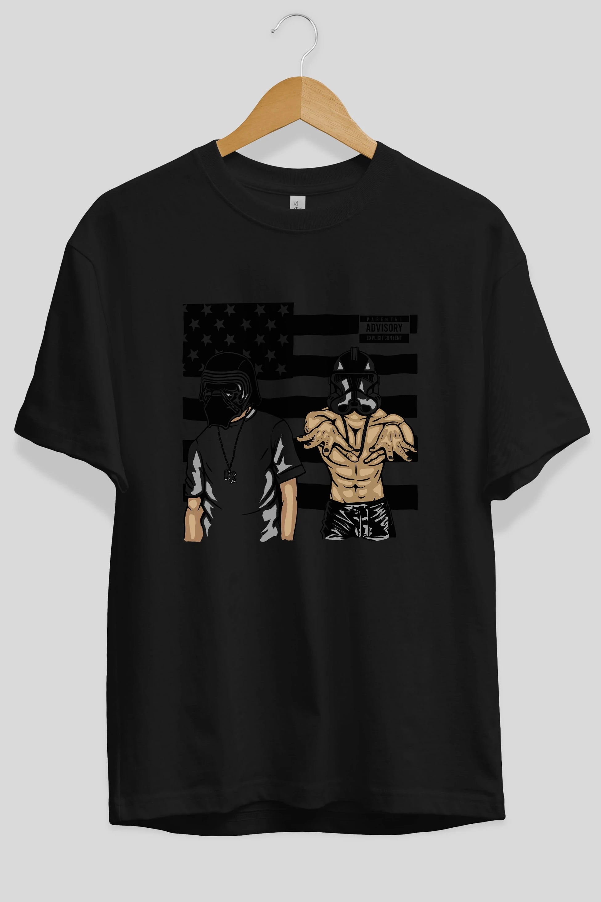 Darkonia Ön Baskılı Oversize t-shirt Erkek Kadın Unisex %100 Pamuk tişort