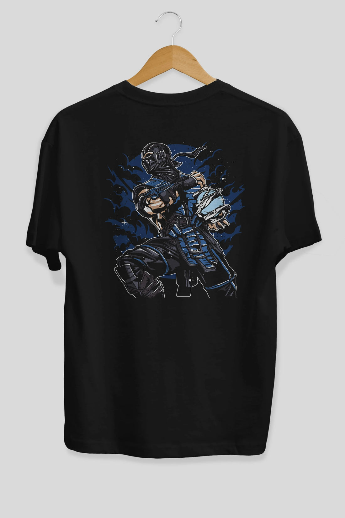 Sub Zero Arka Baskılı Oversize t-shirt Erkek Kadın Unisex %100 Pamuk