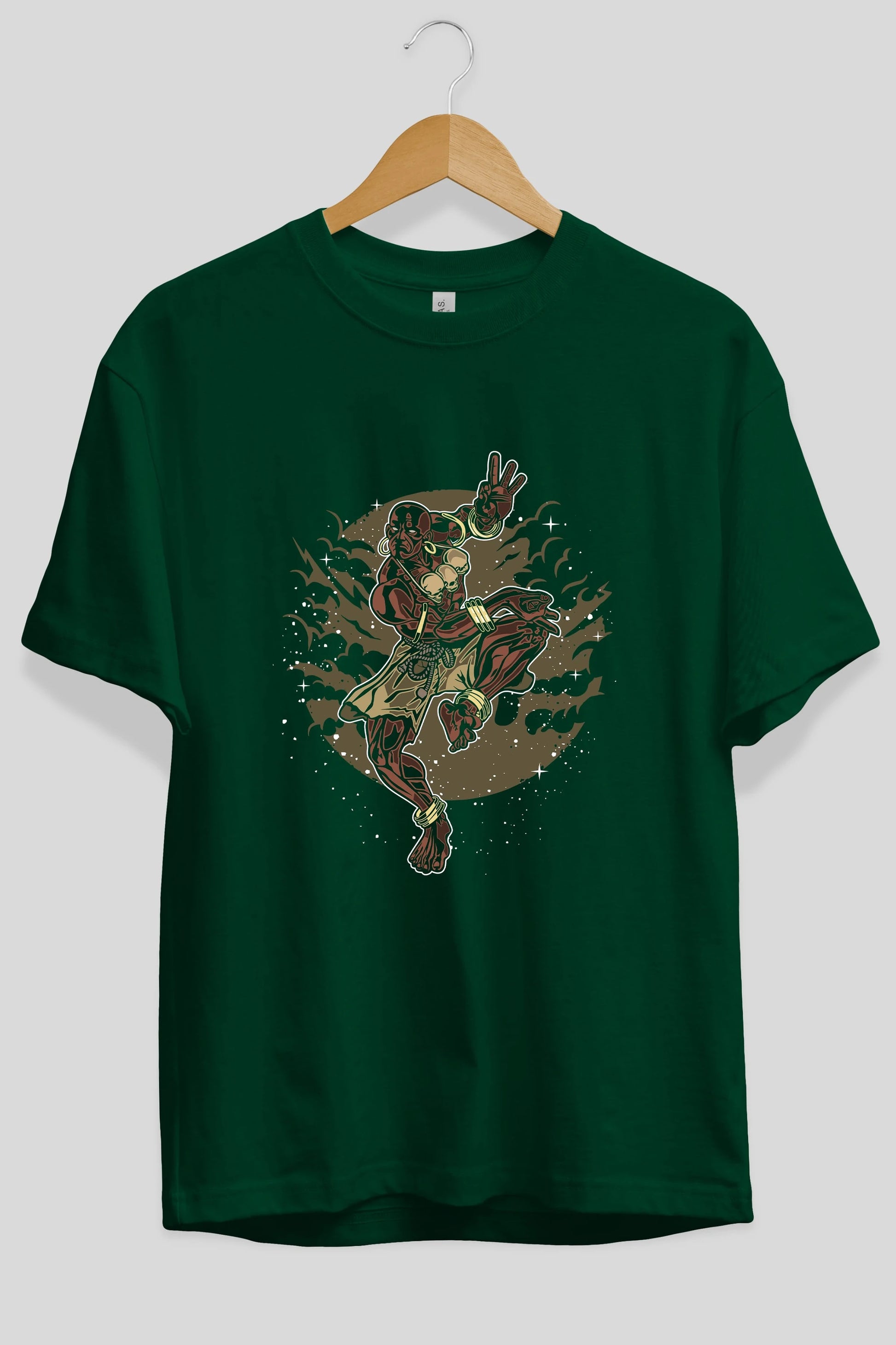 DHALSIM Ön Baskılı Oversize t-shirt Erkek Kadın Unisex %100 Pamuk tişort
