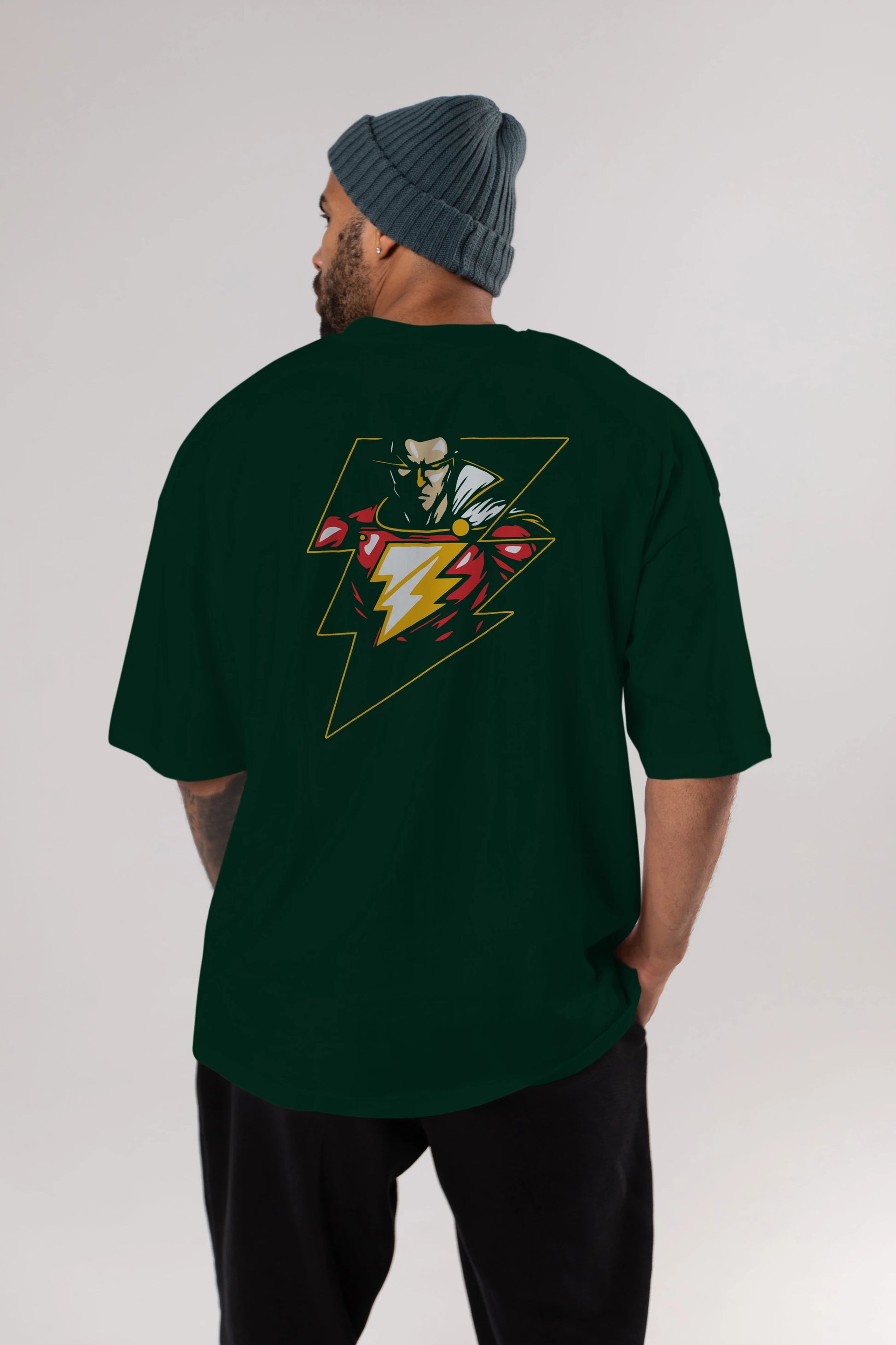 Flash Avengers (3) Arka Baskılı Oversize t-shirt Erkek Kadın Unisex %100 Pamuk Bisiklet Yaka tişort