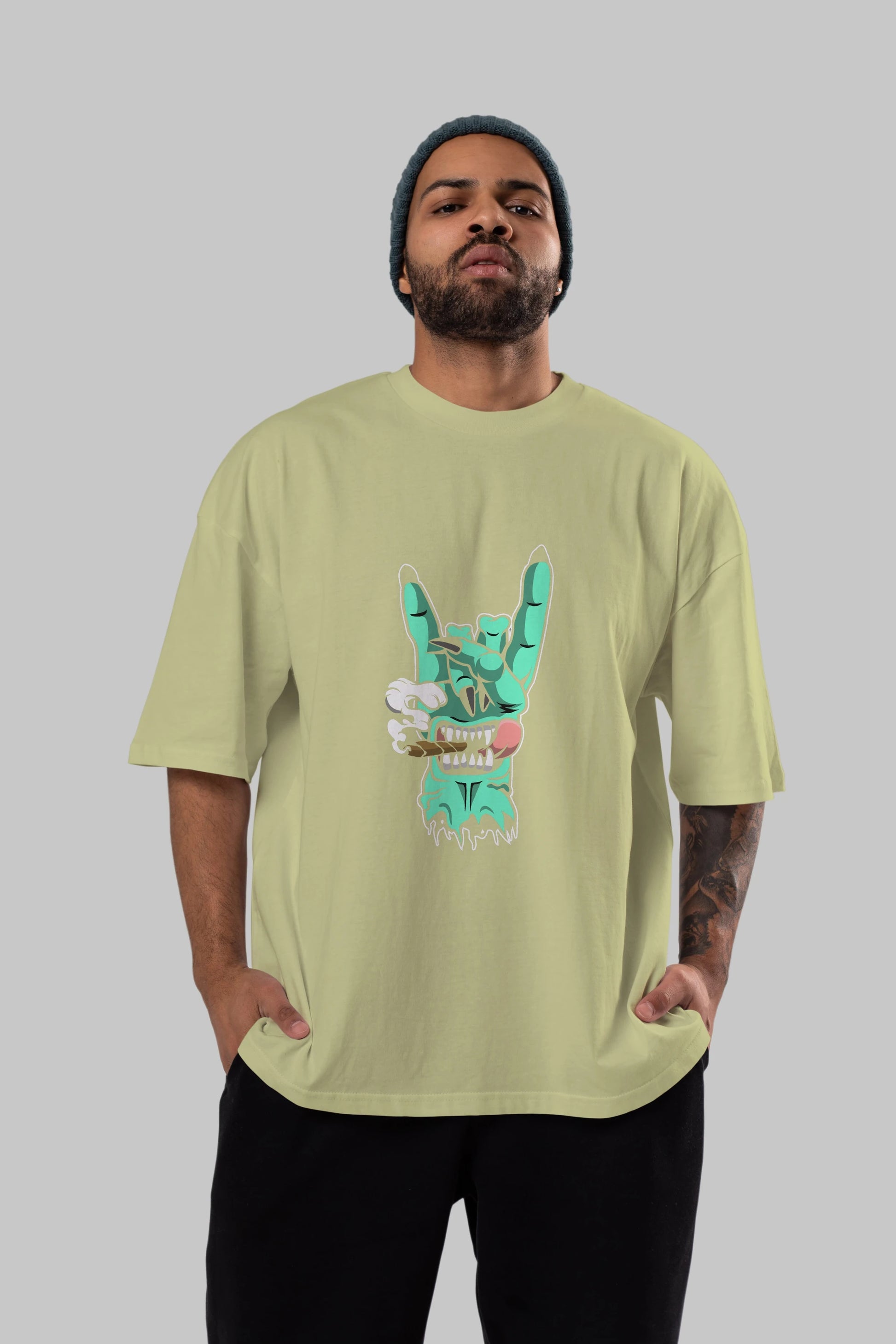 Metal Sign Ön Baskılı Oversize t-shirt Erkek Kadın Unisex %100 Pamuk tişort