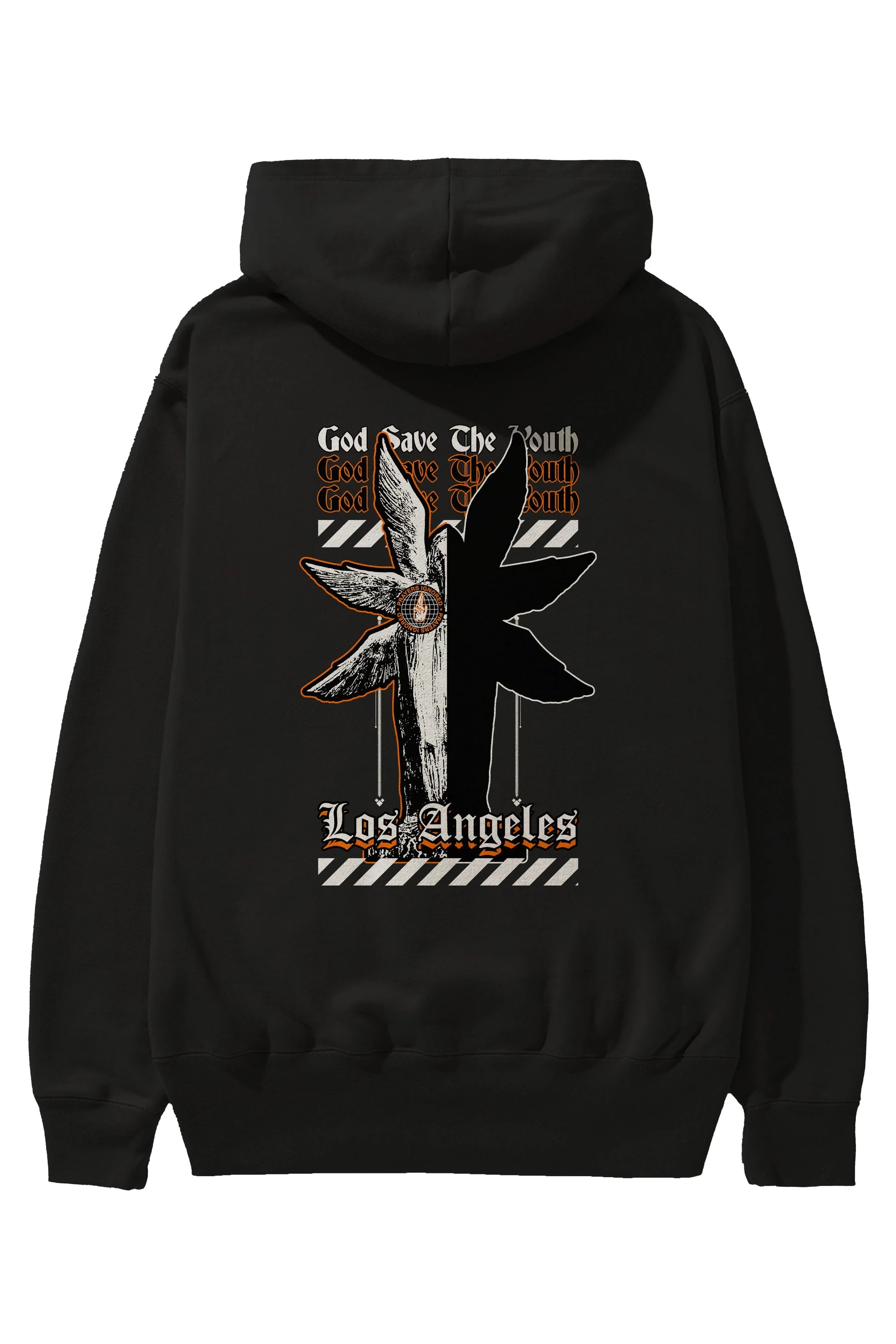 God Save The Youth Arka Baskılı Hoodie Oversize Kapüşonlu Sweatshirt Erkek Kadın Unisex