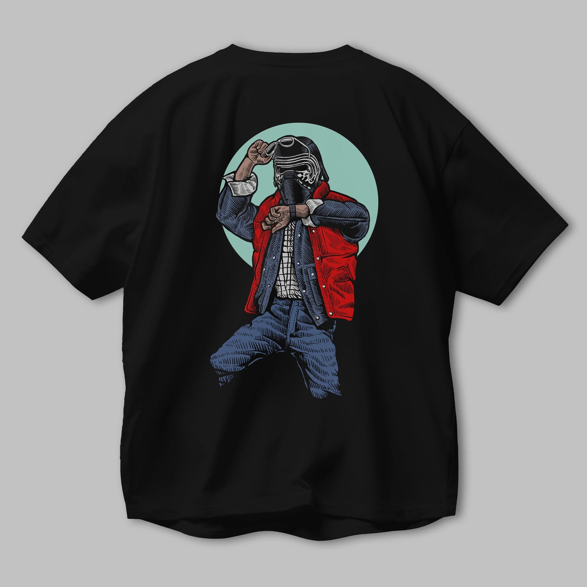 Kylo Mcfly Arka Baskılı Oversize t-shirt Erkek Kadın Unisex %100 Pamuk