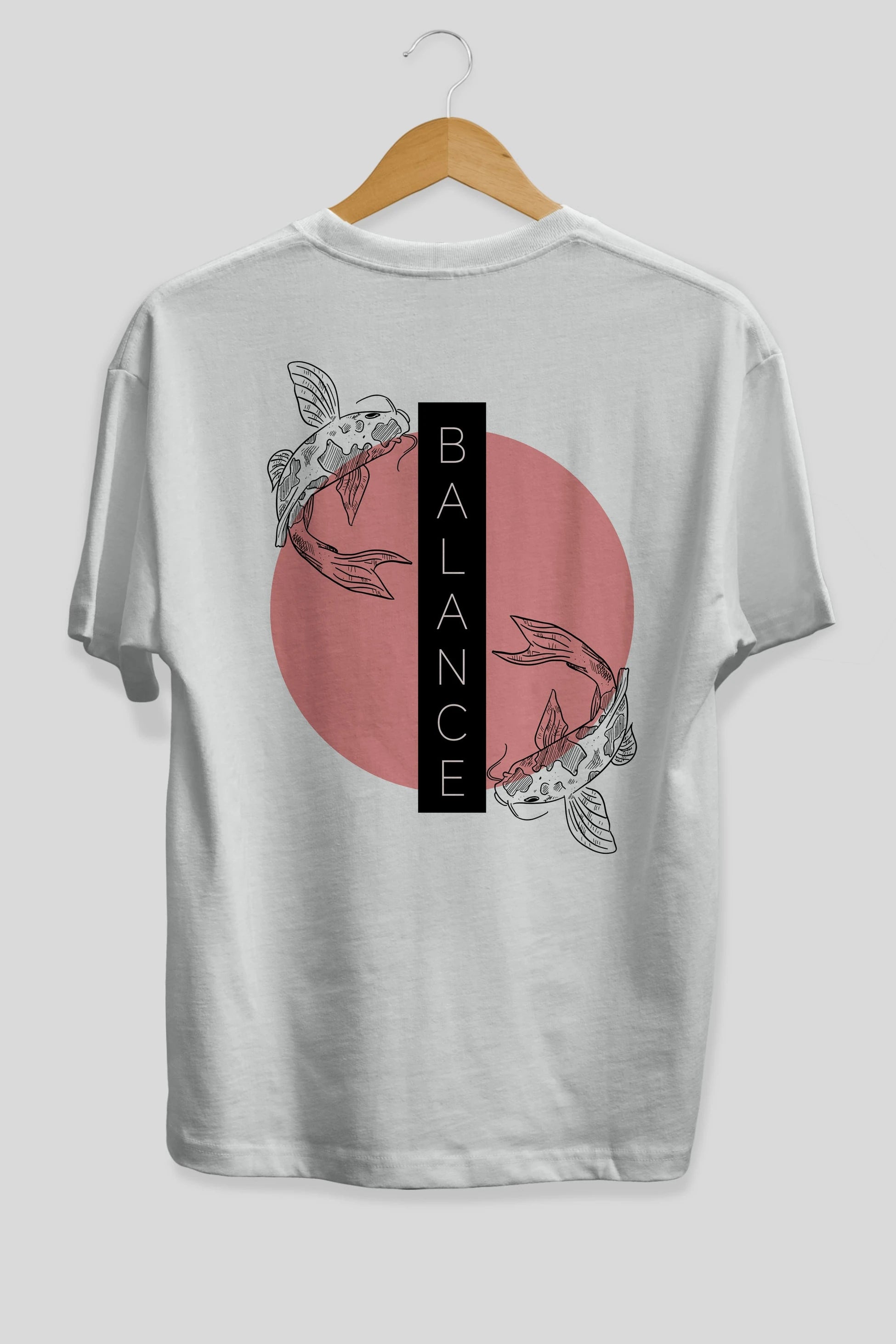 Balance 2 Yazılı Arka Baskılı Oversize t-shirt Erkek Kadın Unisex