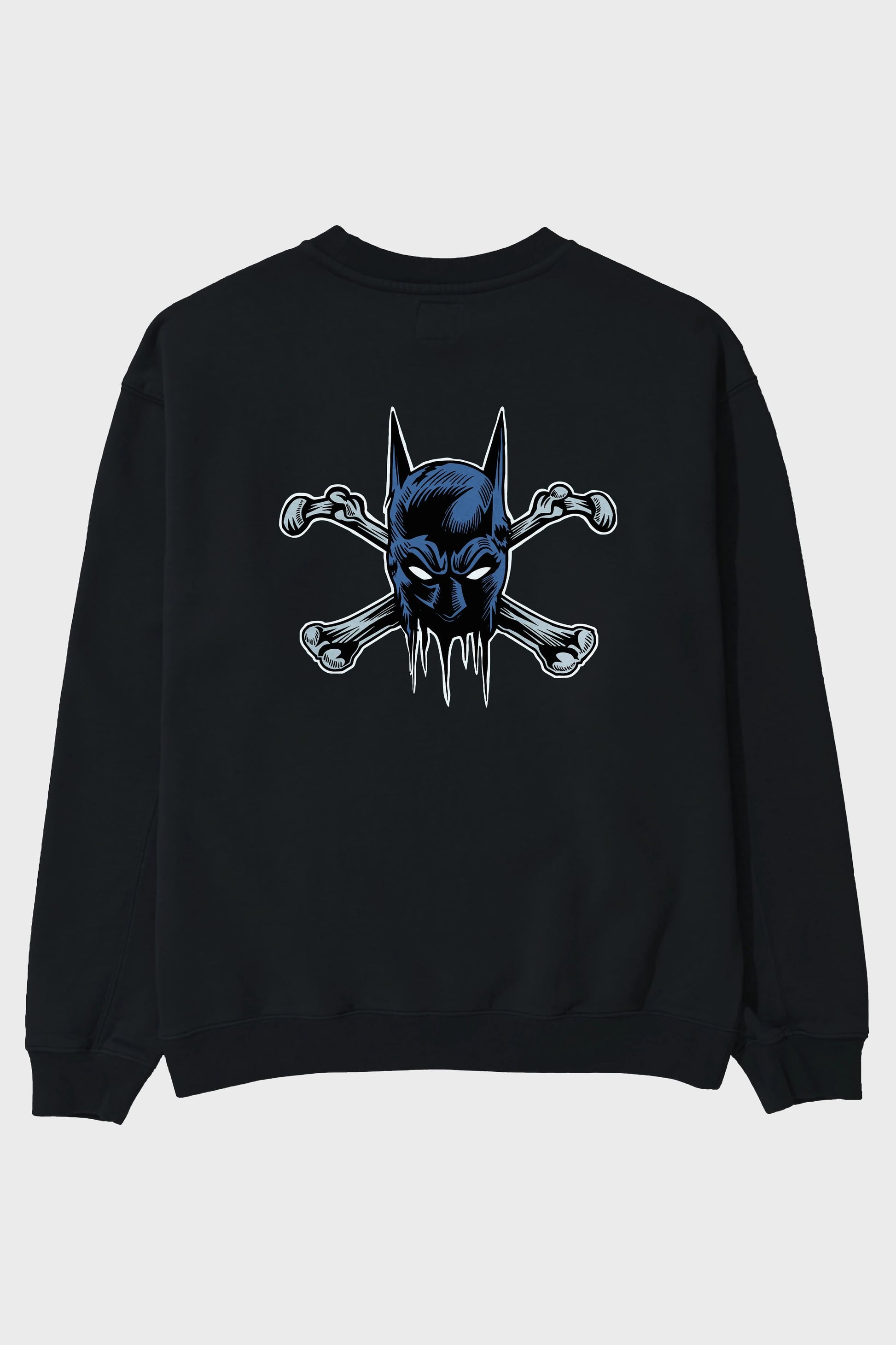 Batbones Arka Baskılı Oversize Sweatshirt Erkek Kadın Unisex