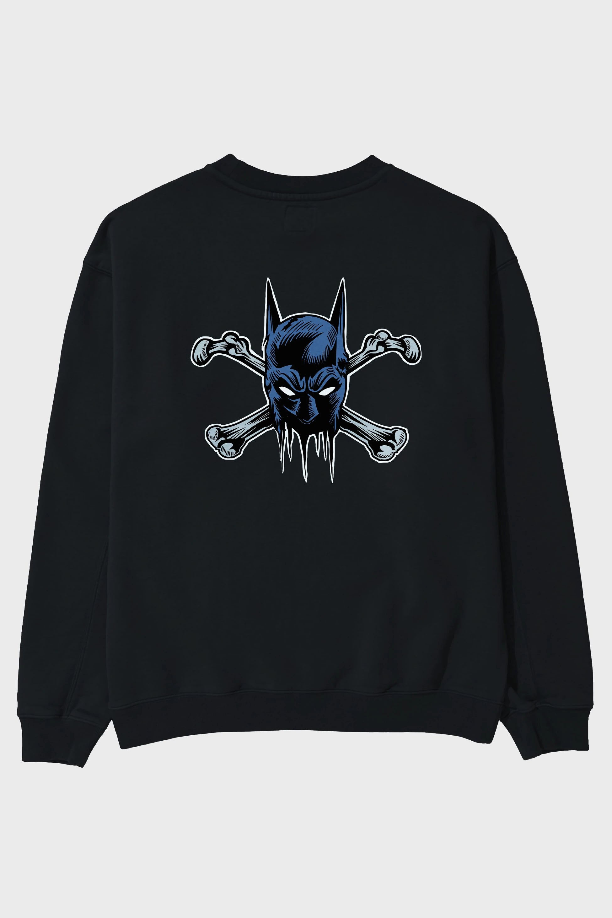 Batbones Arka Baskılı Oversize Sweatshirt Erkek Kadın Unisex