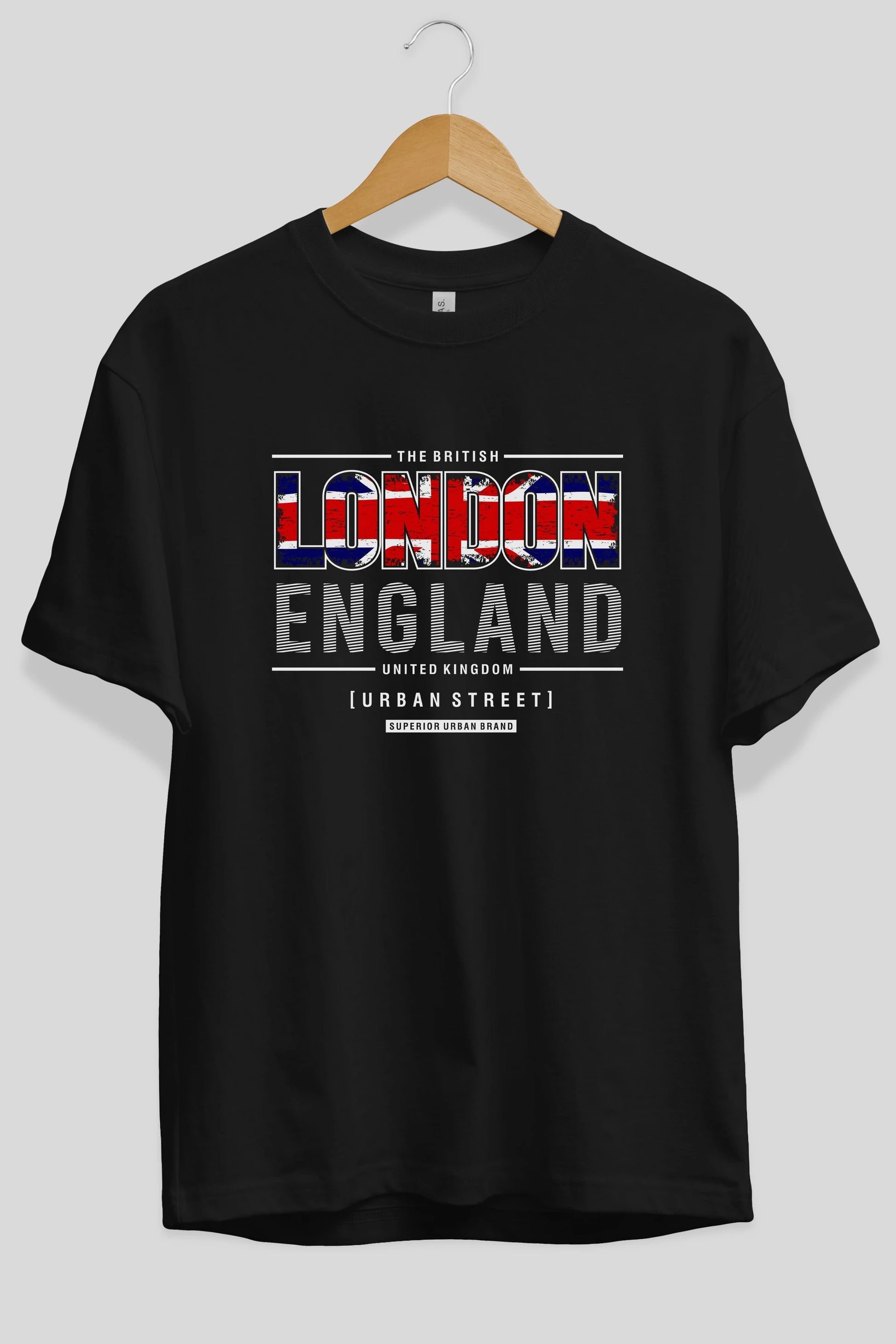 London England Ön Baskılı Oversize t-shirt Erkek Kadın Unisex