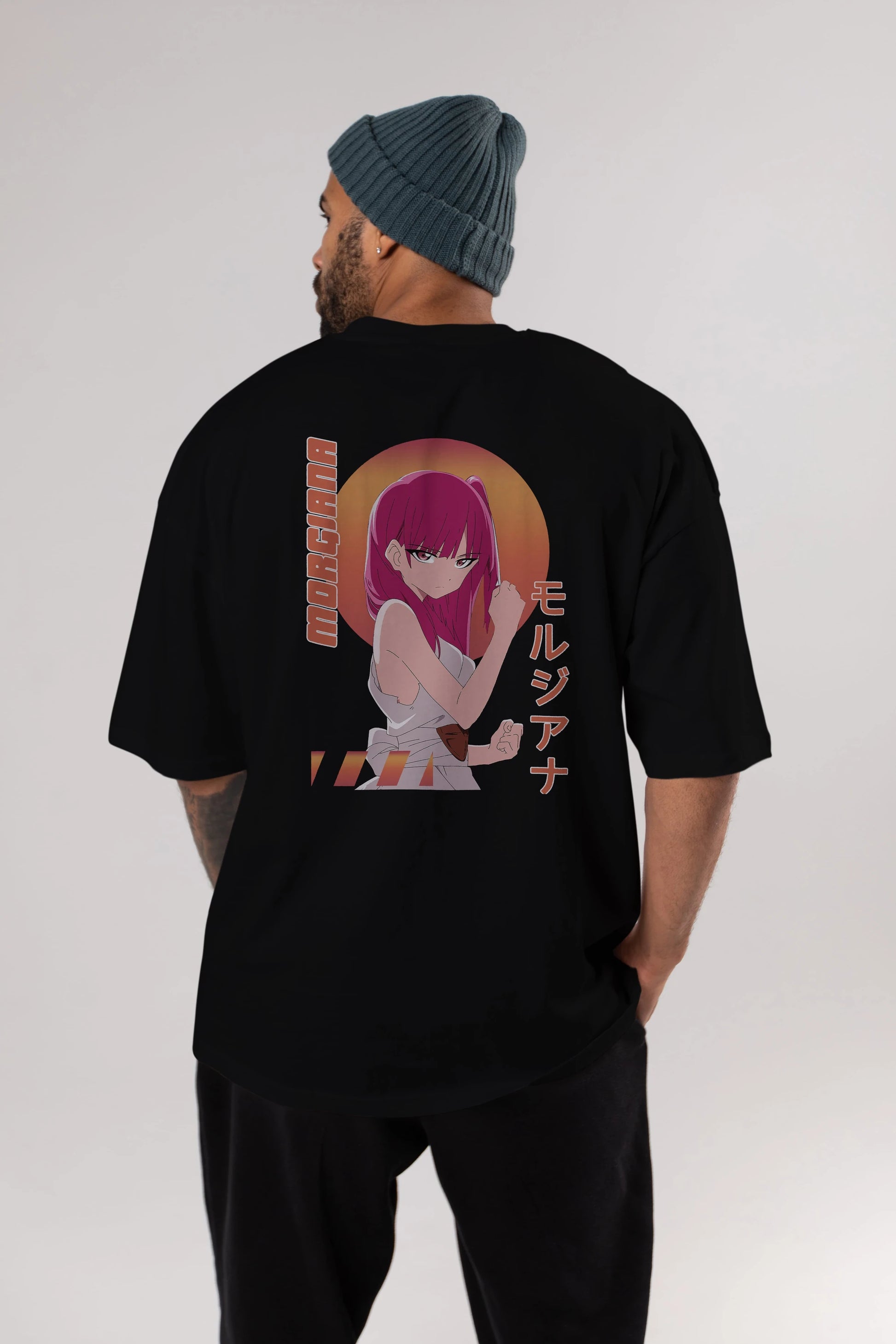 Morgiana 5 Anime Arka Baskılı Oversize t-shirt Erkek Kadın Unisex