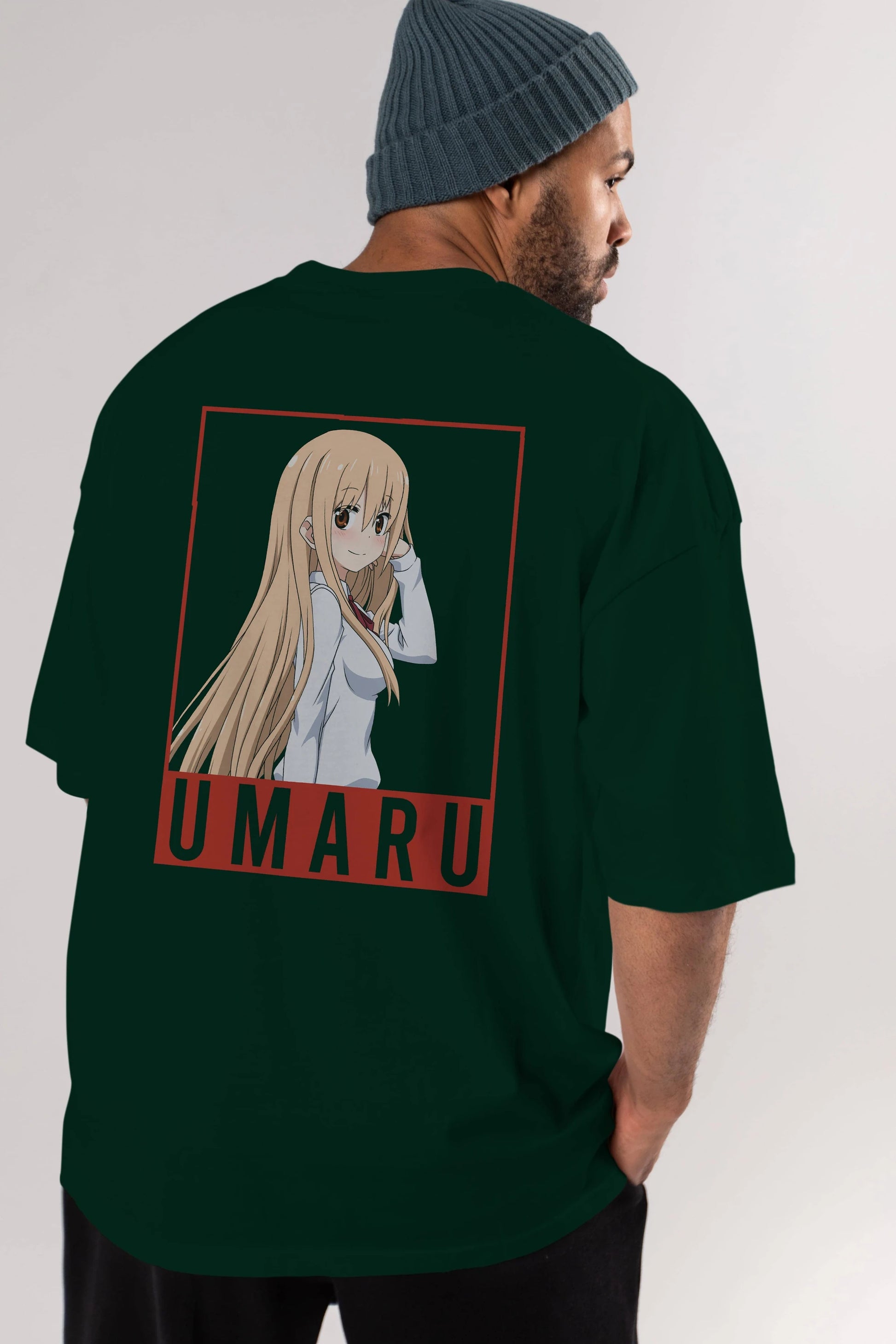 Umaru Doma 2 Anime Arka Baskılı Oversize t-shirt Erkek Kadın Unisex