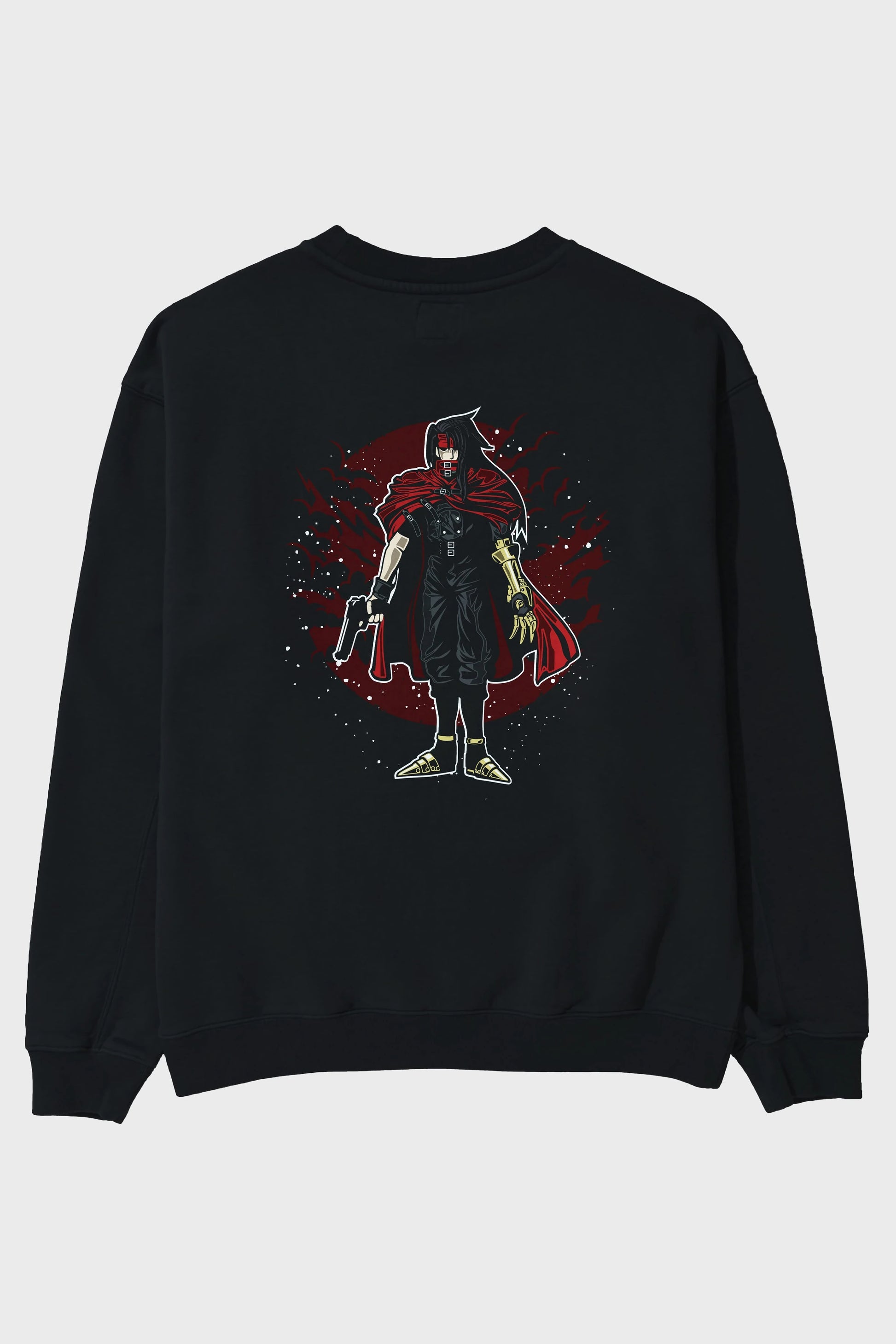 FINAL FANTASY Arka Baskılı Oversize Sweatshirt Erkek Kadın Unisex