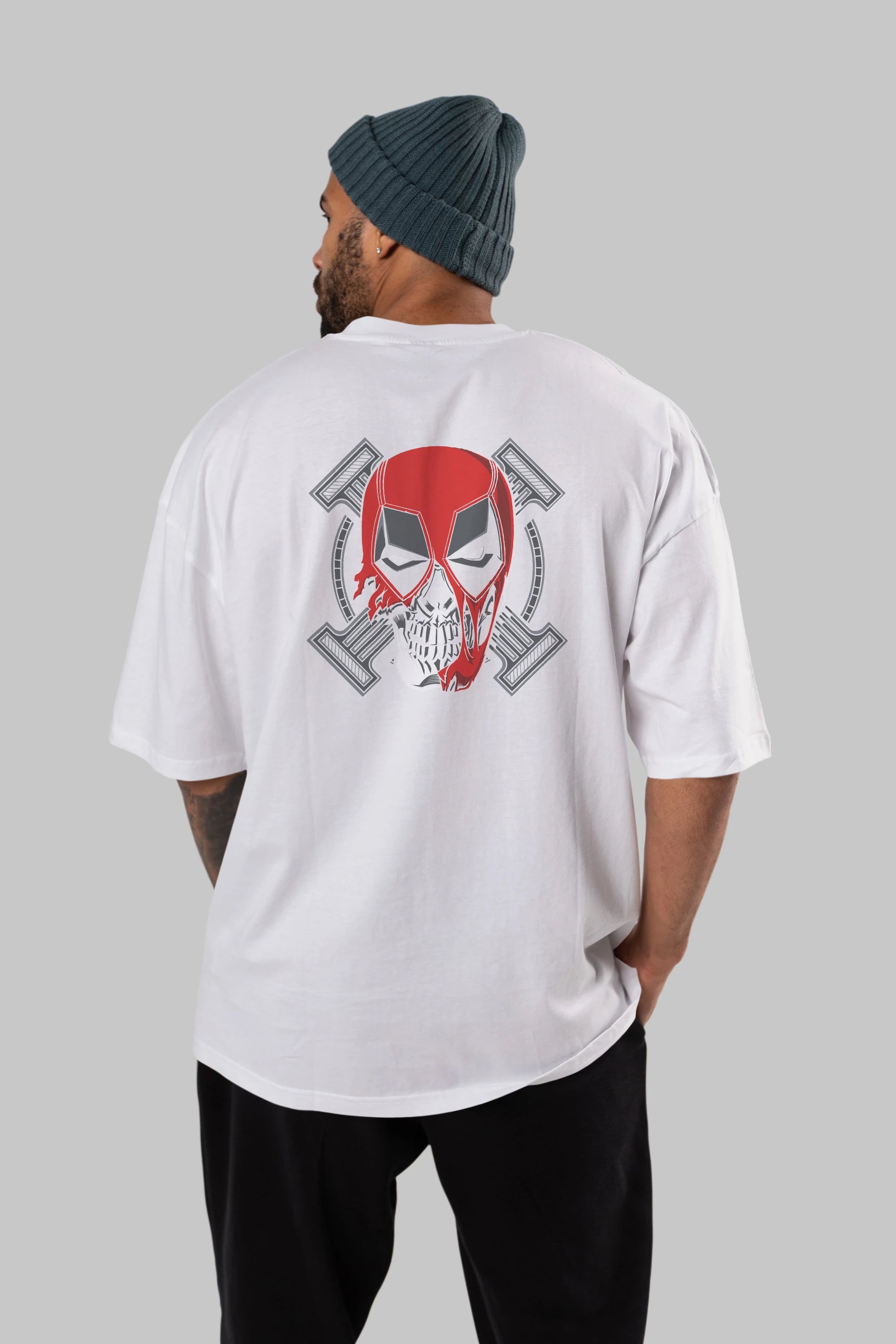 Deadpool (7) Arka Baskılı Oversize t-shirt Erkek Kadın Unisex %100 Pamuk Bisiklet Yaka tişort