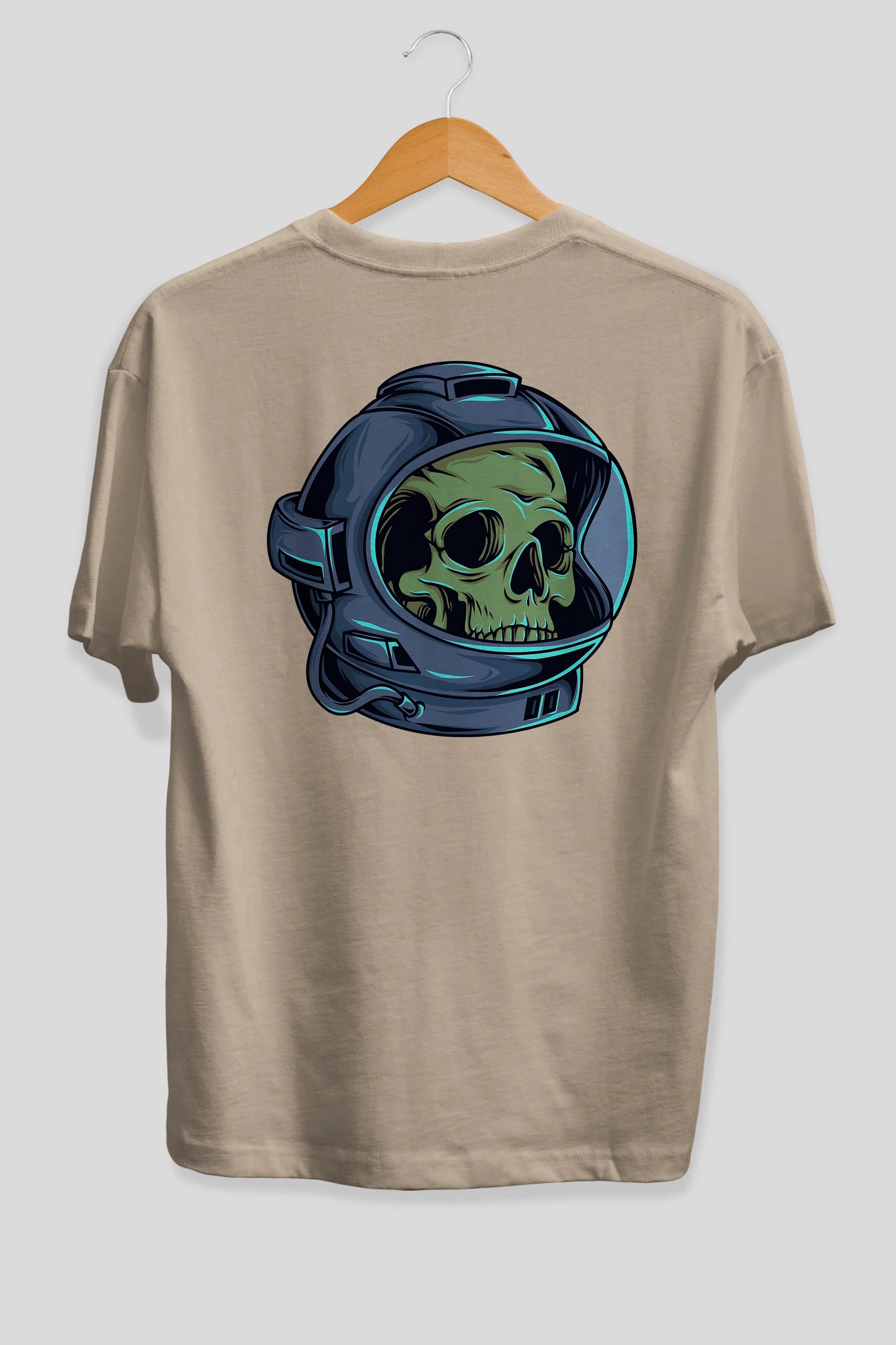 Astroskull Arka Baskılı Oversize t-shirt Erkek Kadın Unisex