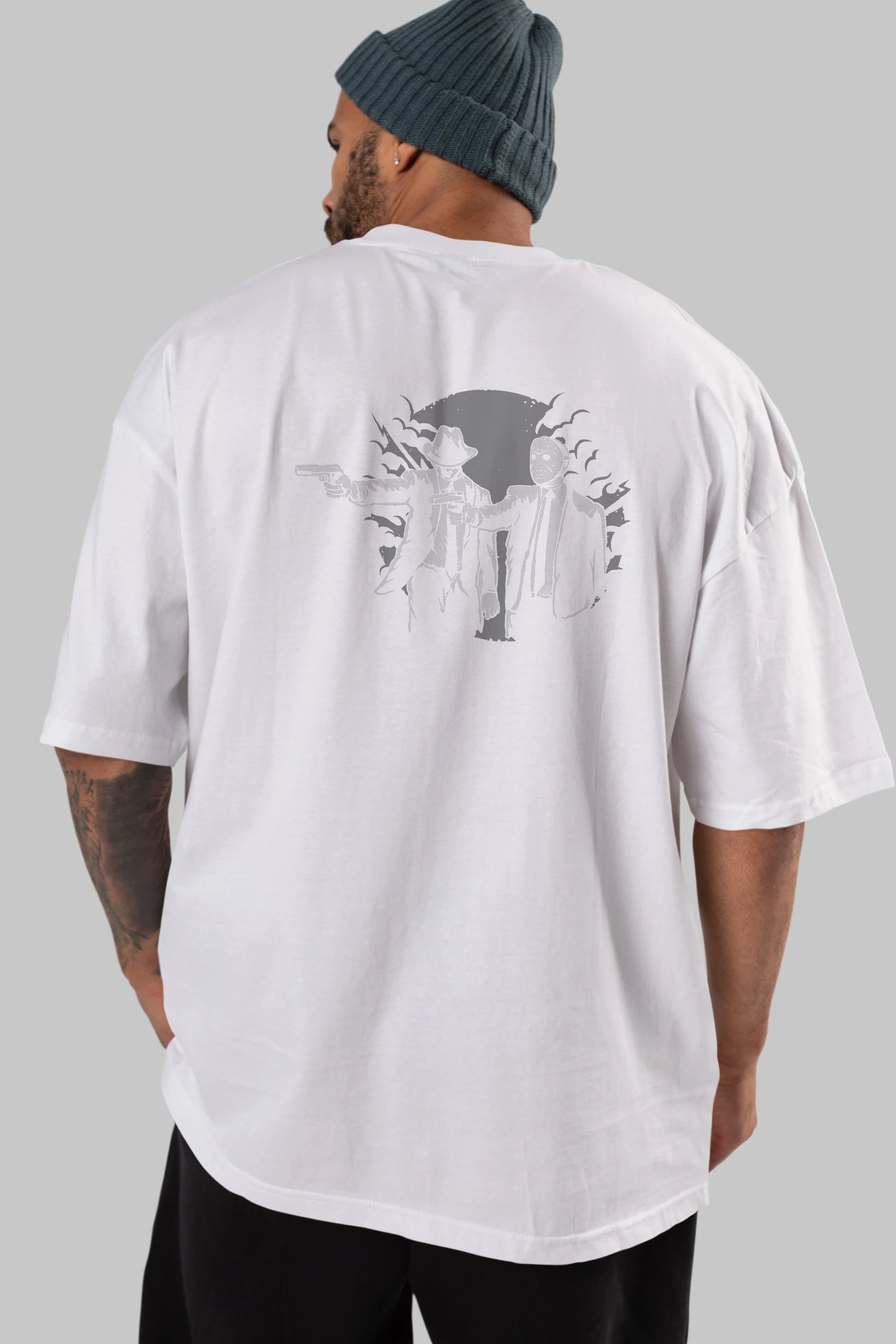 Pulp Killer Arka Baskılı Oversize t-shirt Erkek Kadın Unisex %100 Pamuk