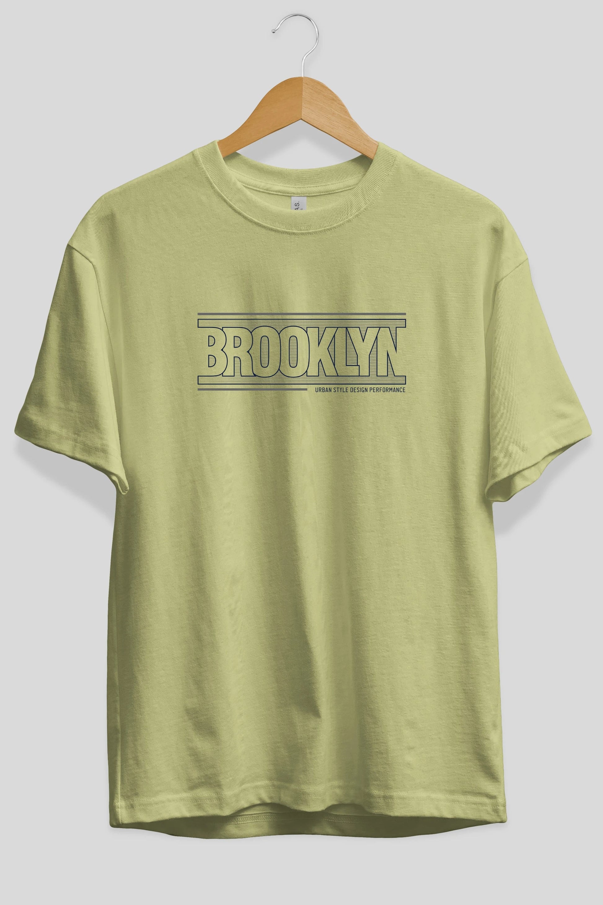 Brooklyn Ön Baskılı Oversize t-shirt Erkek Kadın Unisex