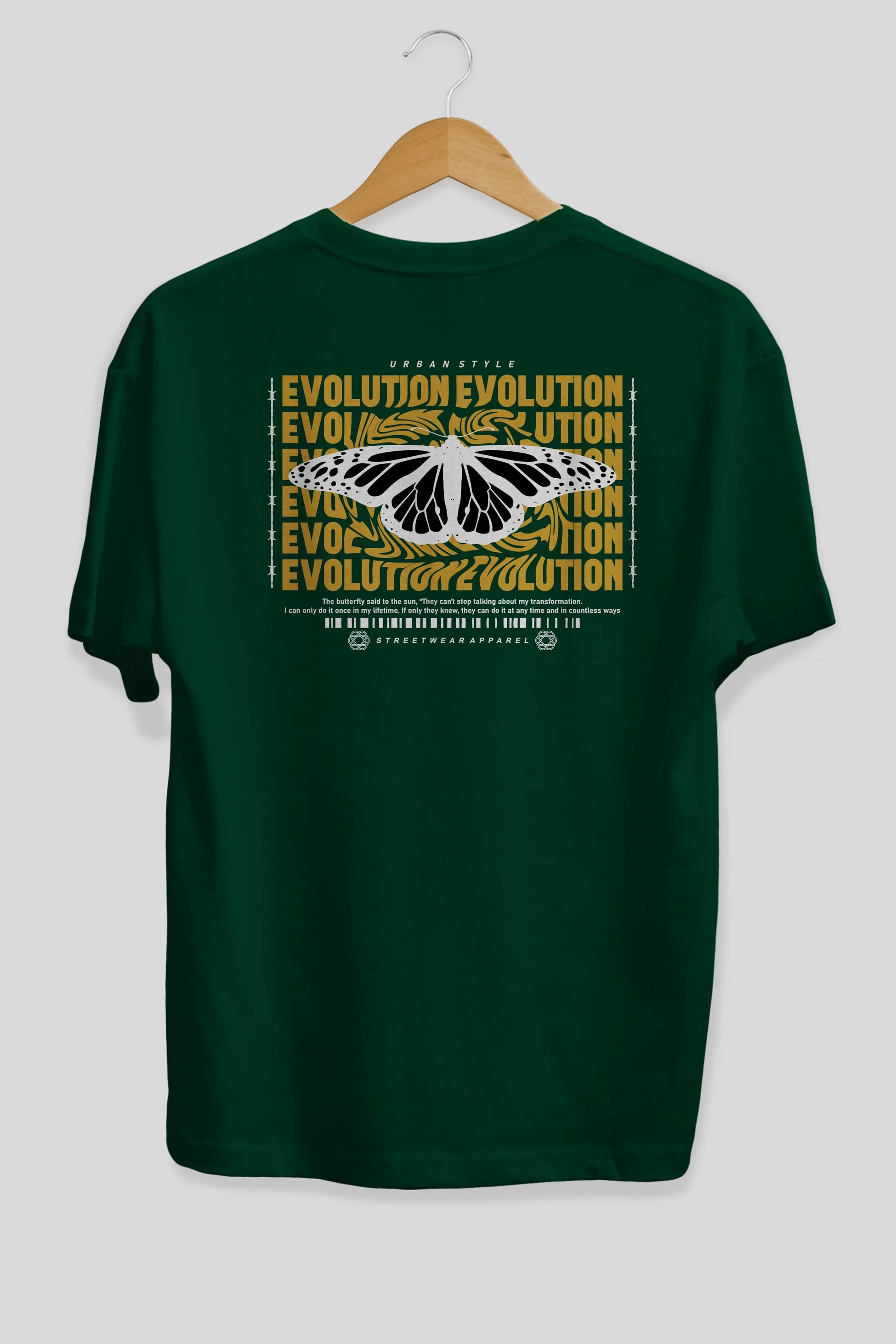 Evolution Urban Style Arka Baskılı Oversize t-shirt Erkek Kadın Unisex