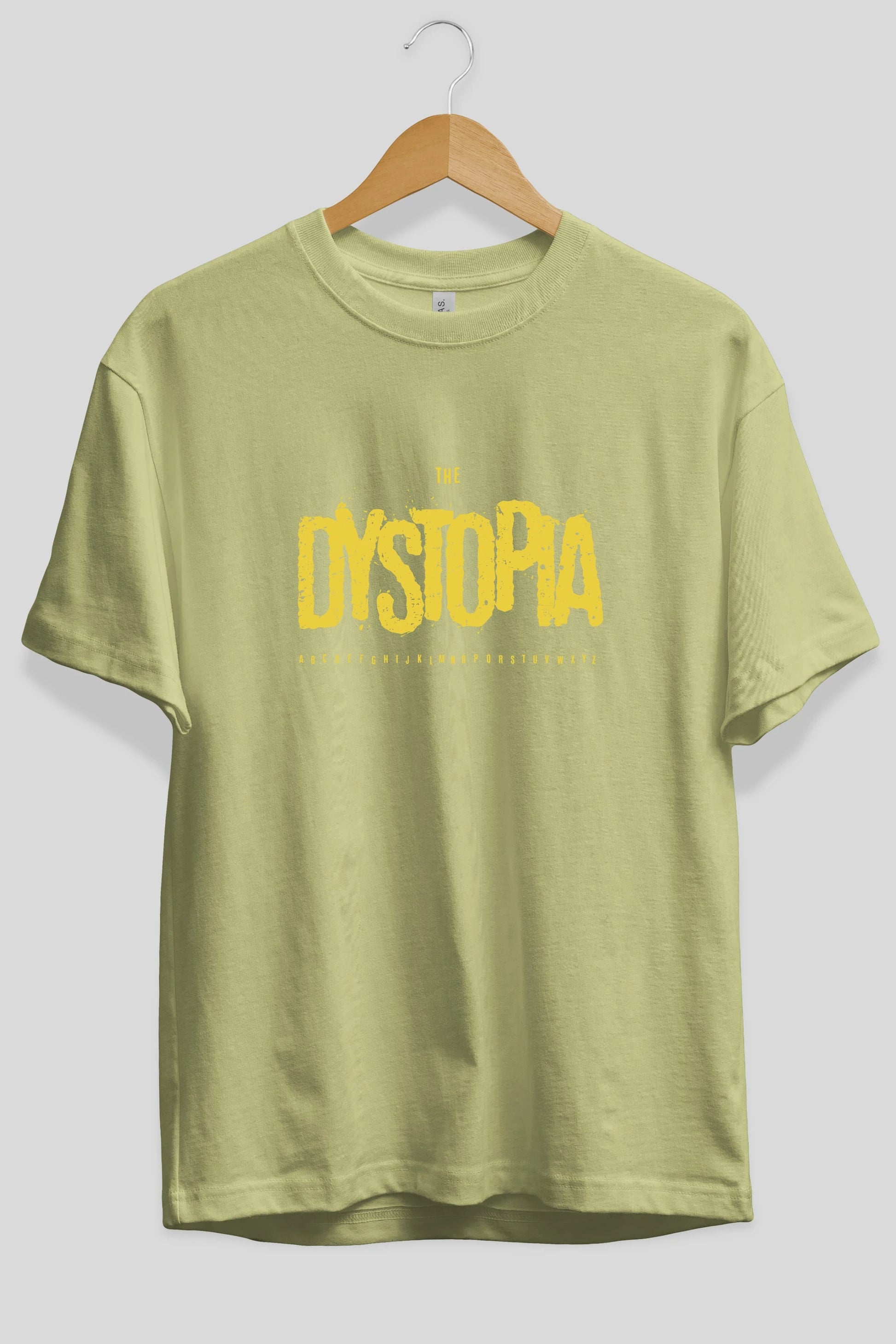 The Dystopia Ön Baskılı Oversize t-shirt Erkek Kadın Unisex