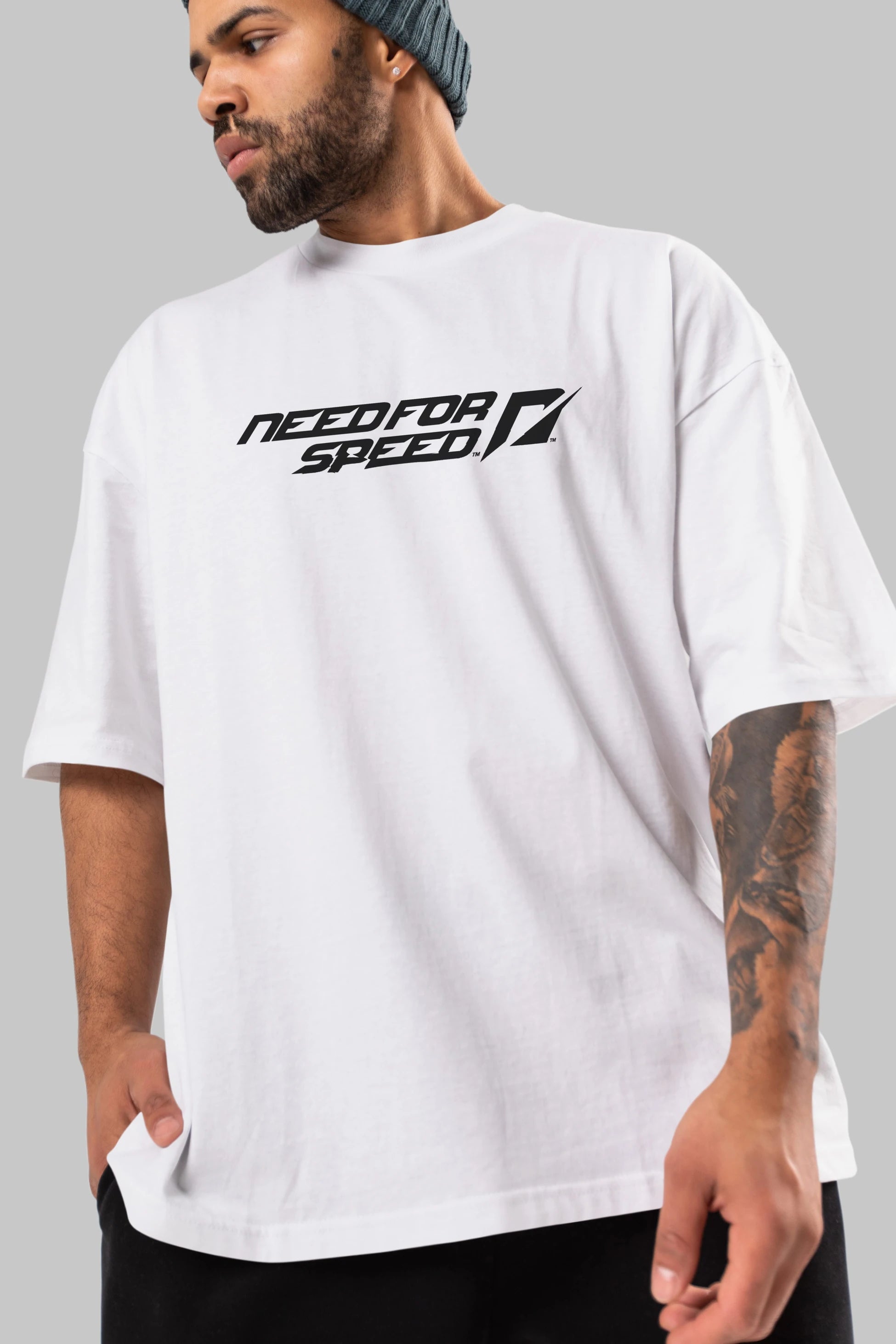 Need For Speed Ön Baskılı Oversize t-shirt %100 pamuk Erkek Kadın Unisex