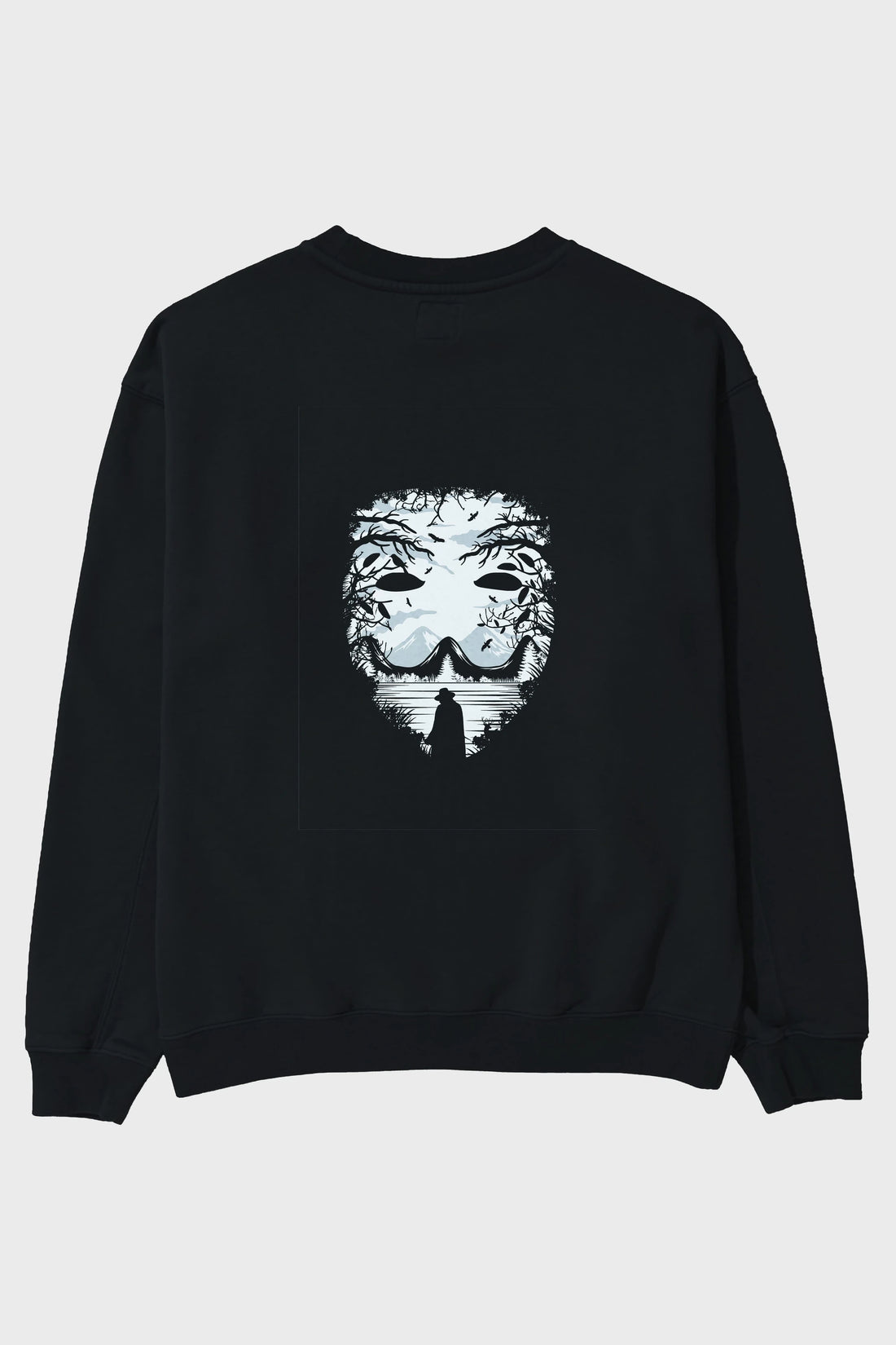 The Mask (2) Arka Baskılı Oversize Sweatshirt Erkek Kadın Unisex