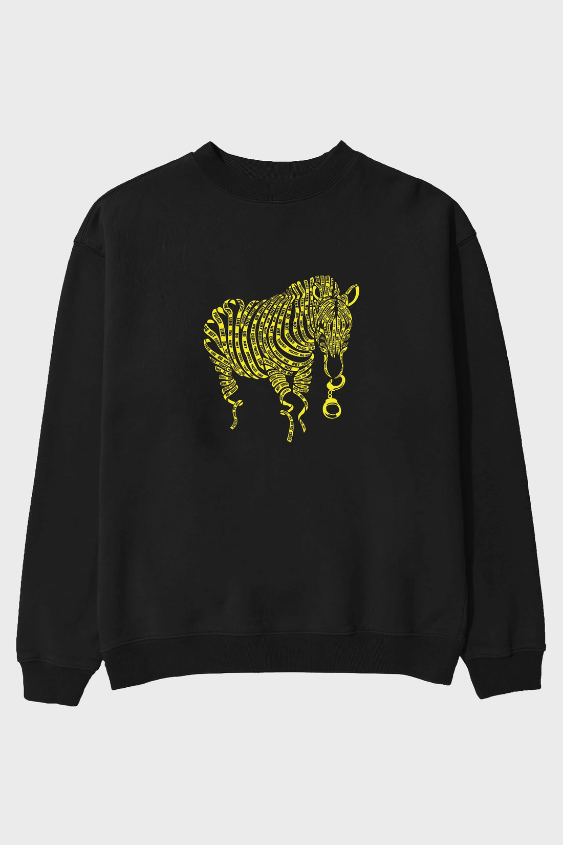 Nature of Crime Ön Baskılı Oversize Sweatshirt Erkek Kadın Unisex