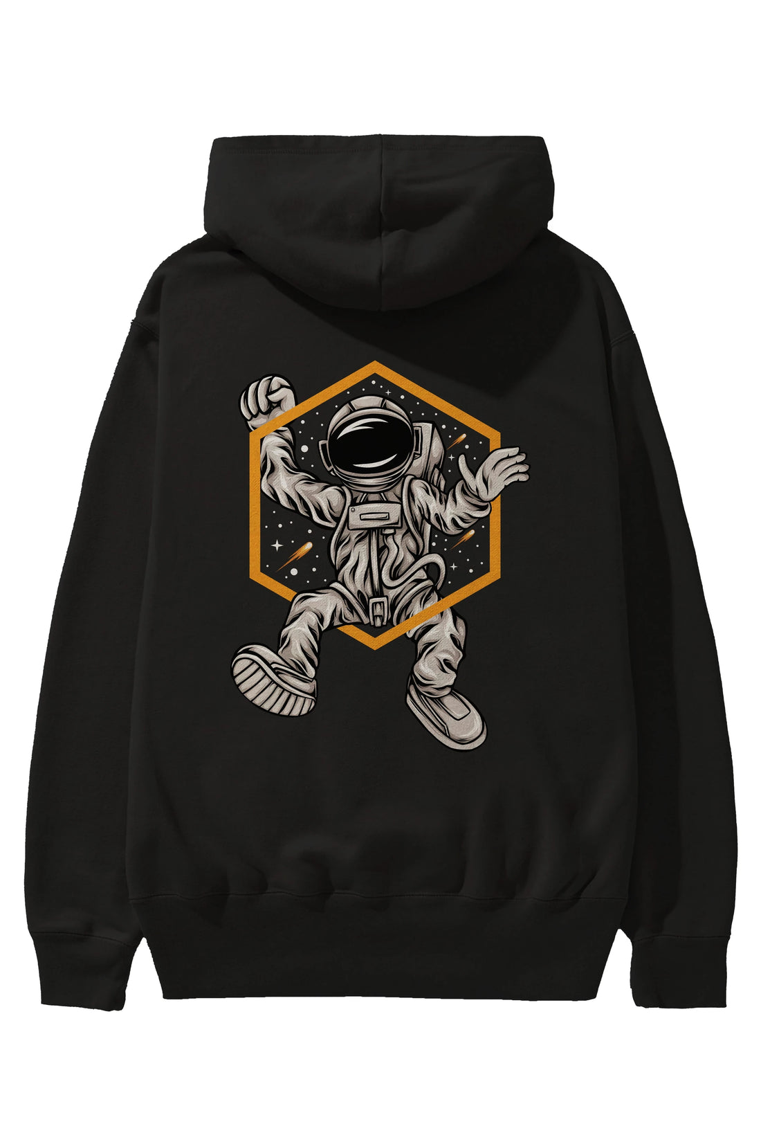 Astrofun Arka Baskılı Hoodie Oversize Kapüşonlu Sweatshirt Erkek Kadın Unisex