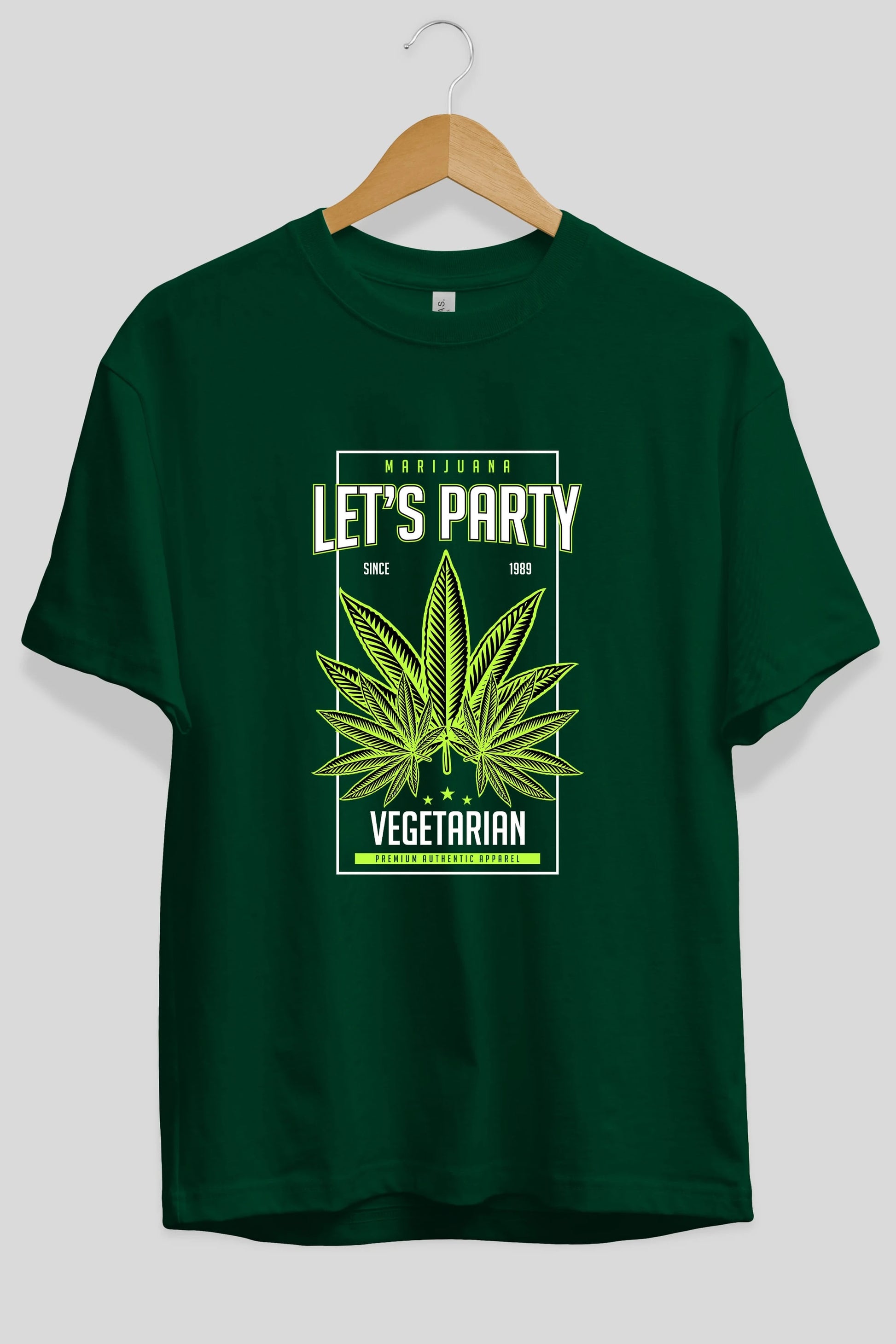 Lets Party Ön Baskılı Oversize t-shirt Erkek Kadın Unisex