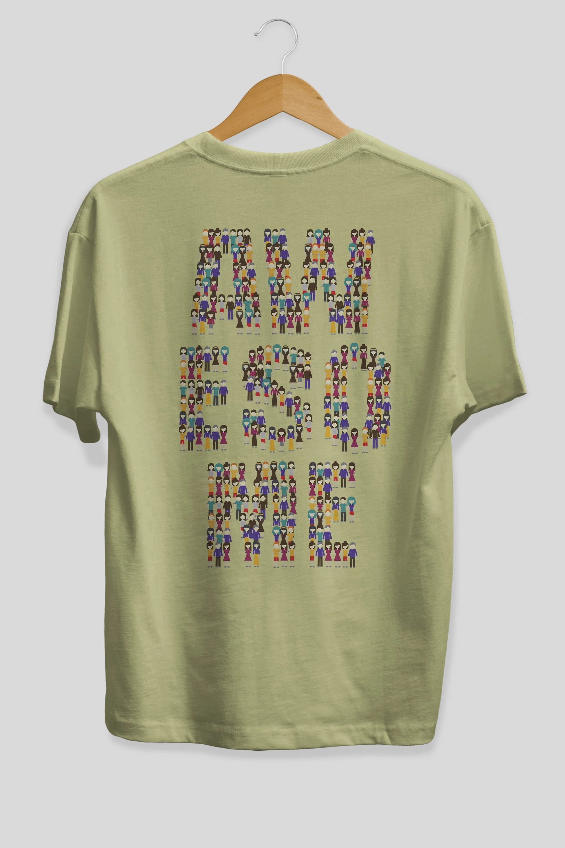Awesome Arka Baskılı Oversize t-shirt %100 pamuk Erkek Kadın Unisex