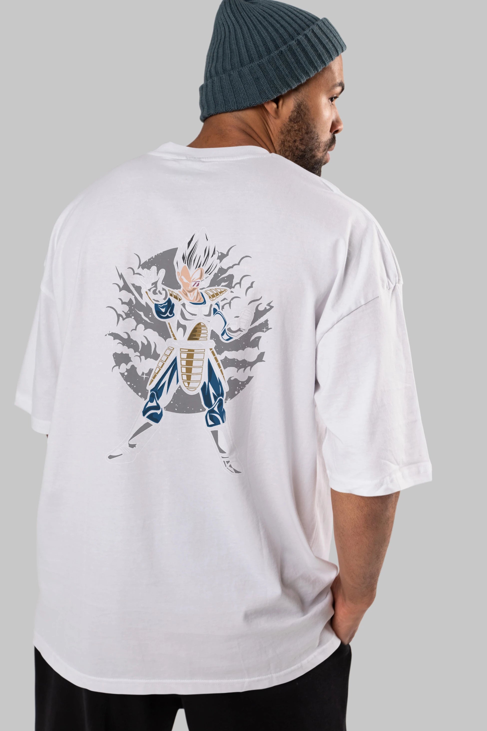 VEGETA Arka Baskılı Oversize t-shirt Erkek Kadın Unisex %100 Pamuk