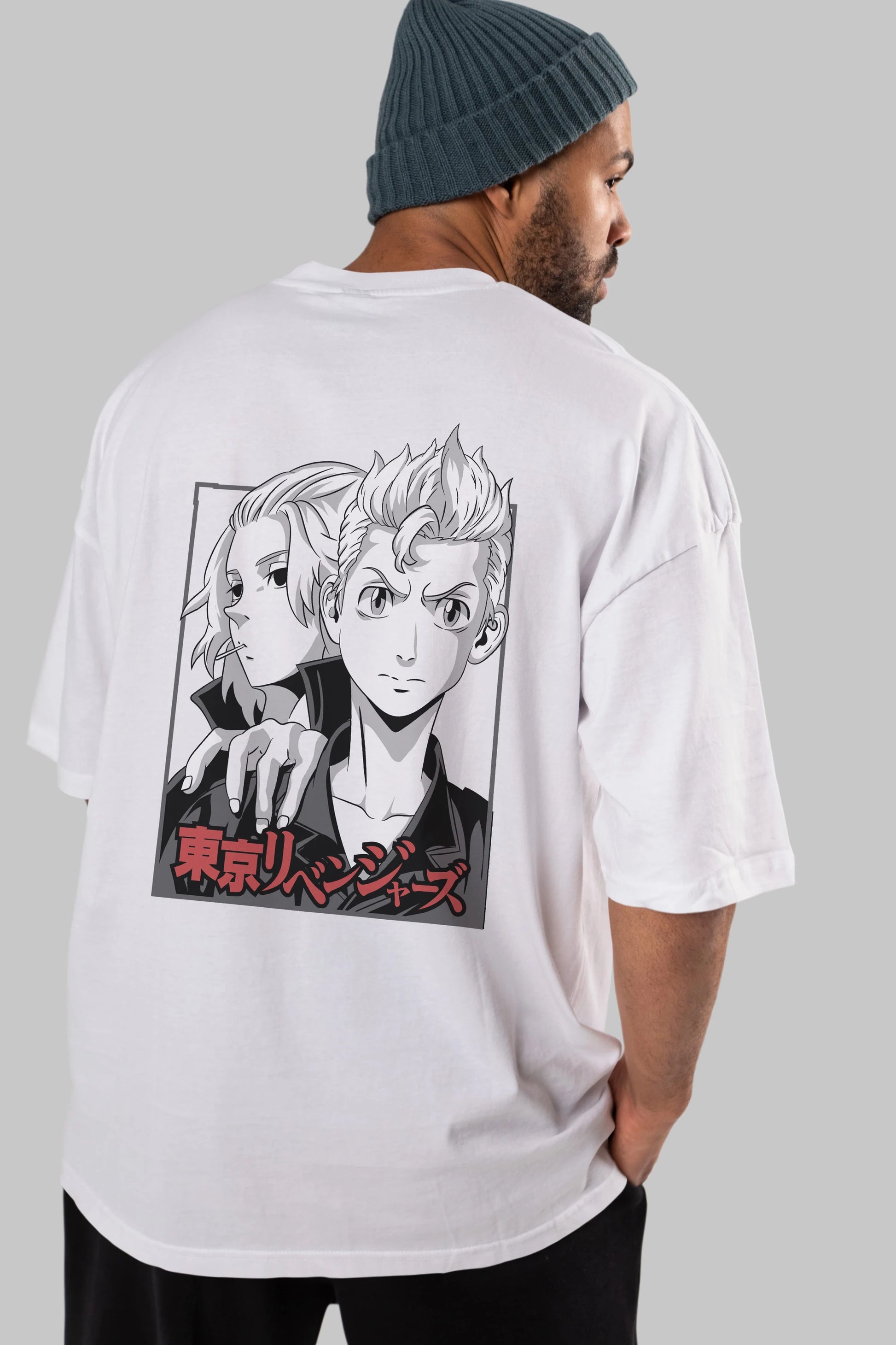 TOKYO REVENGERS Anime Arka Baskılı Oversize t-shirt Erkek Kadın Unisex