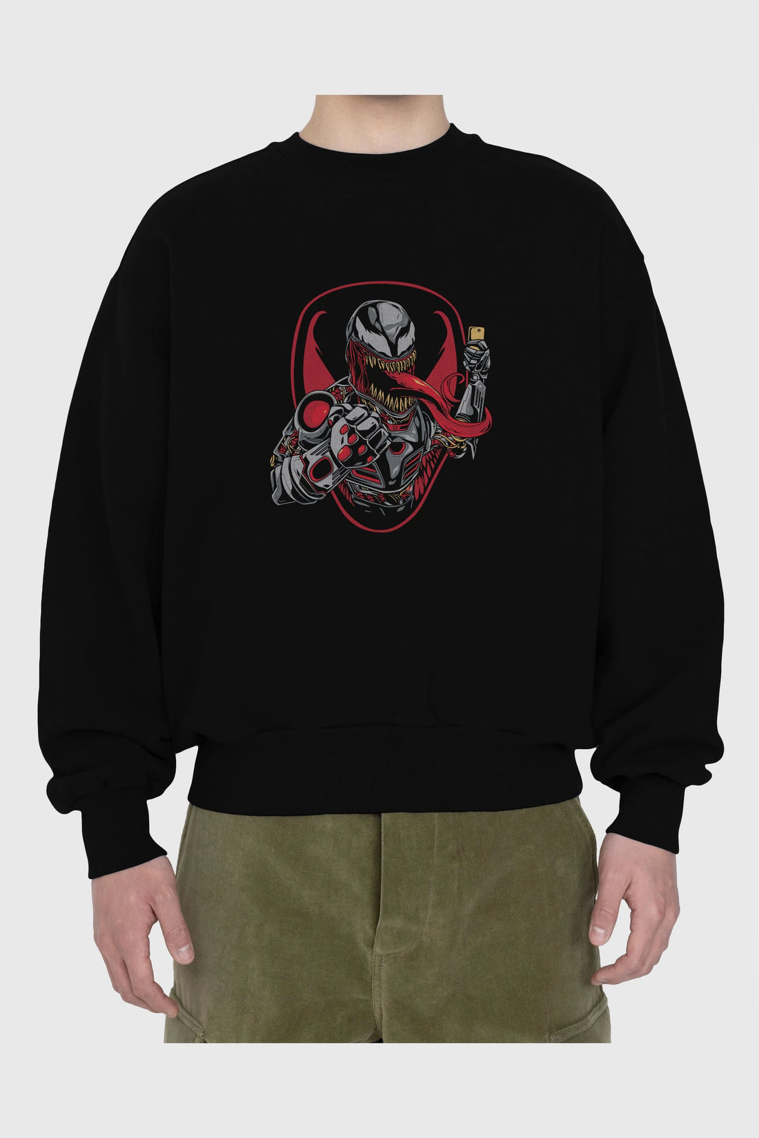 Venom (17) Ön Baskılı Oversize Sweatshirt Erkek Kadın Unisex