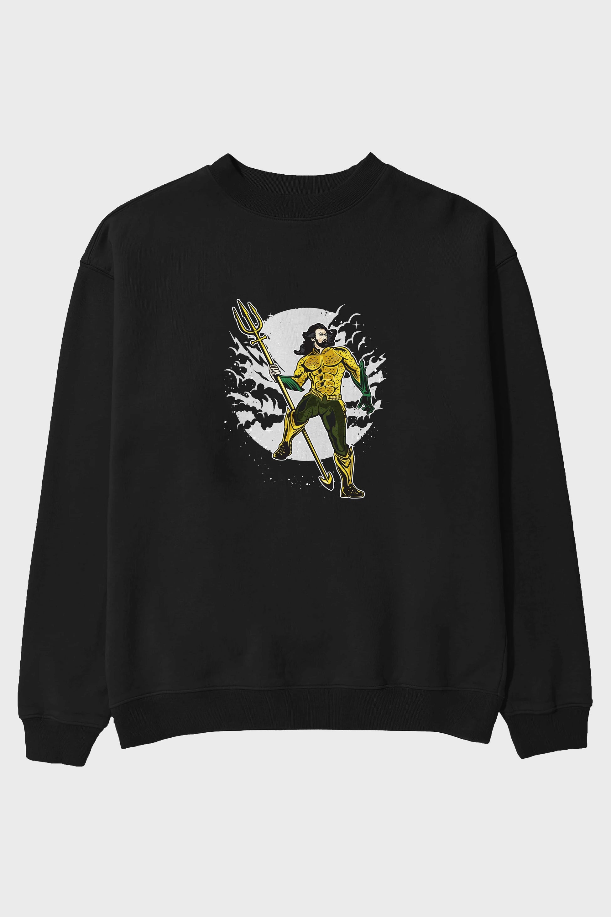 AQUAMAN Ön Baskılı Oversize Sweatshirt Erkek Kadın Unisex