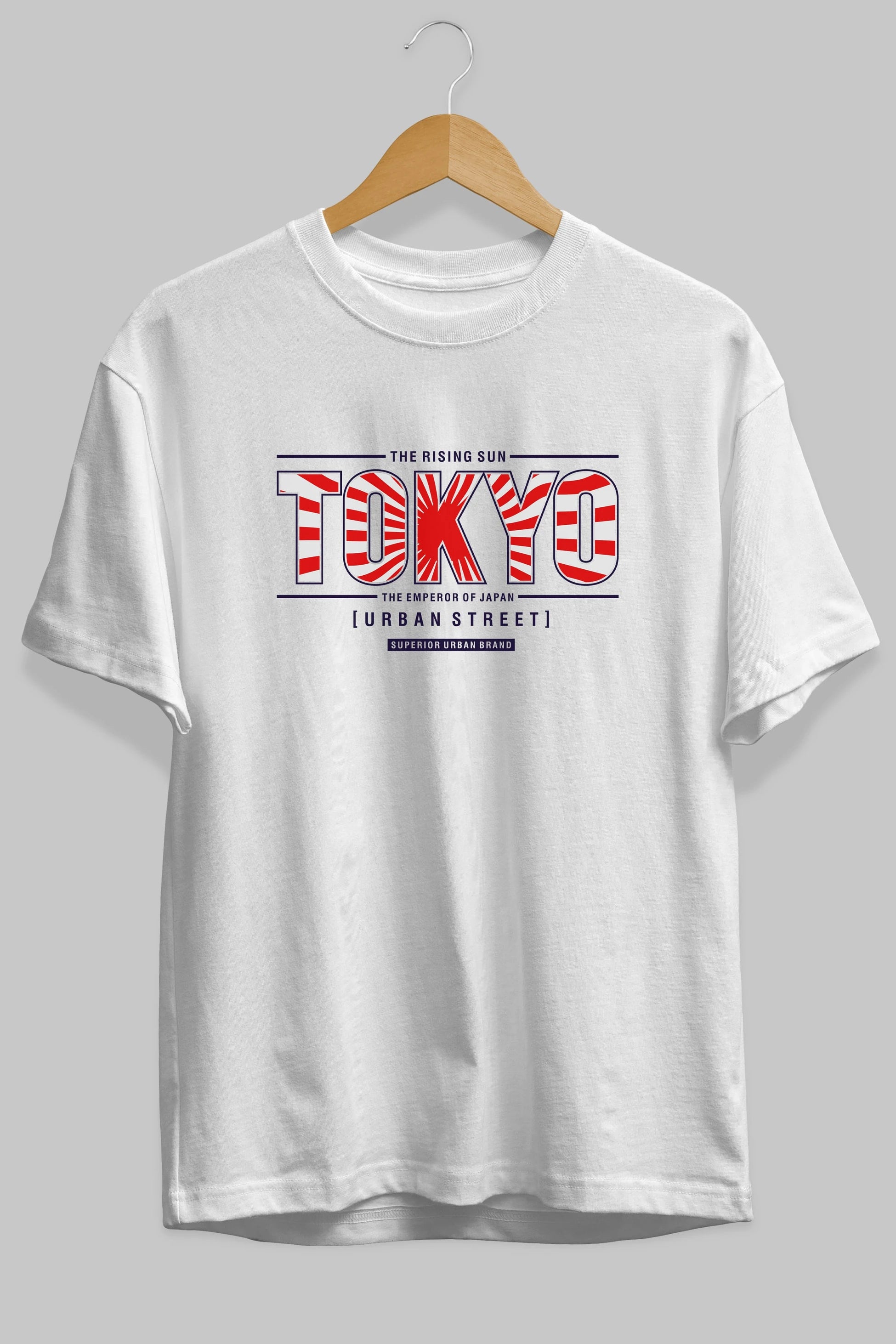 Tokyo Ön Baskılı Oversize t-shirt Erkek Kadın Unisex