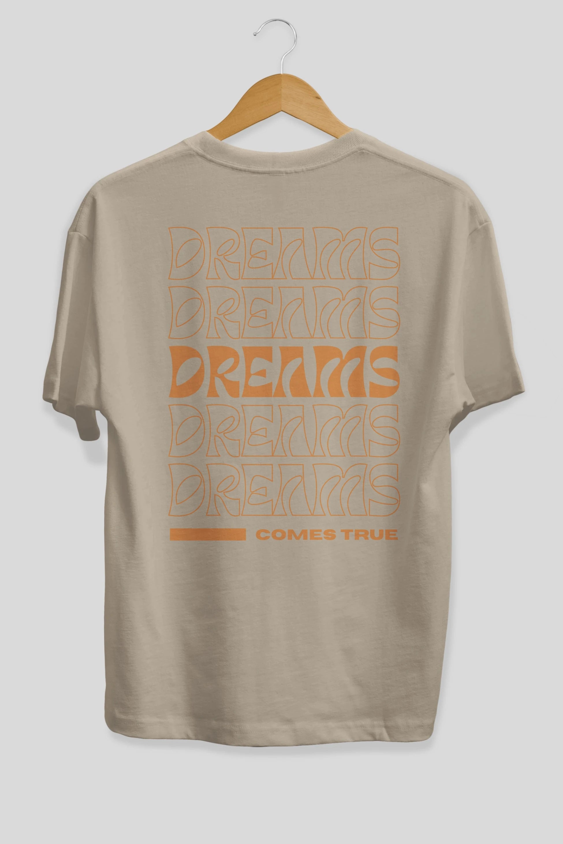 Dreams Yazılı Arka Baskılı Oversize t-shirt Erkek Kadın Unisex