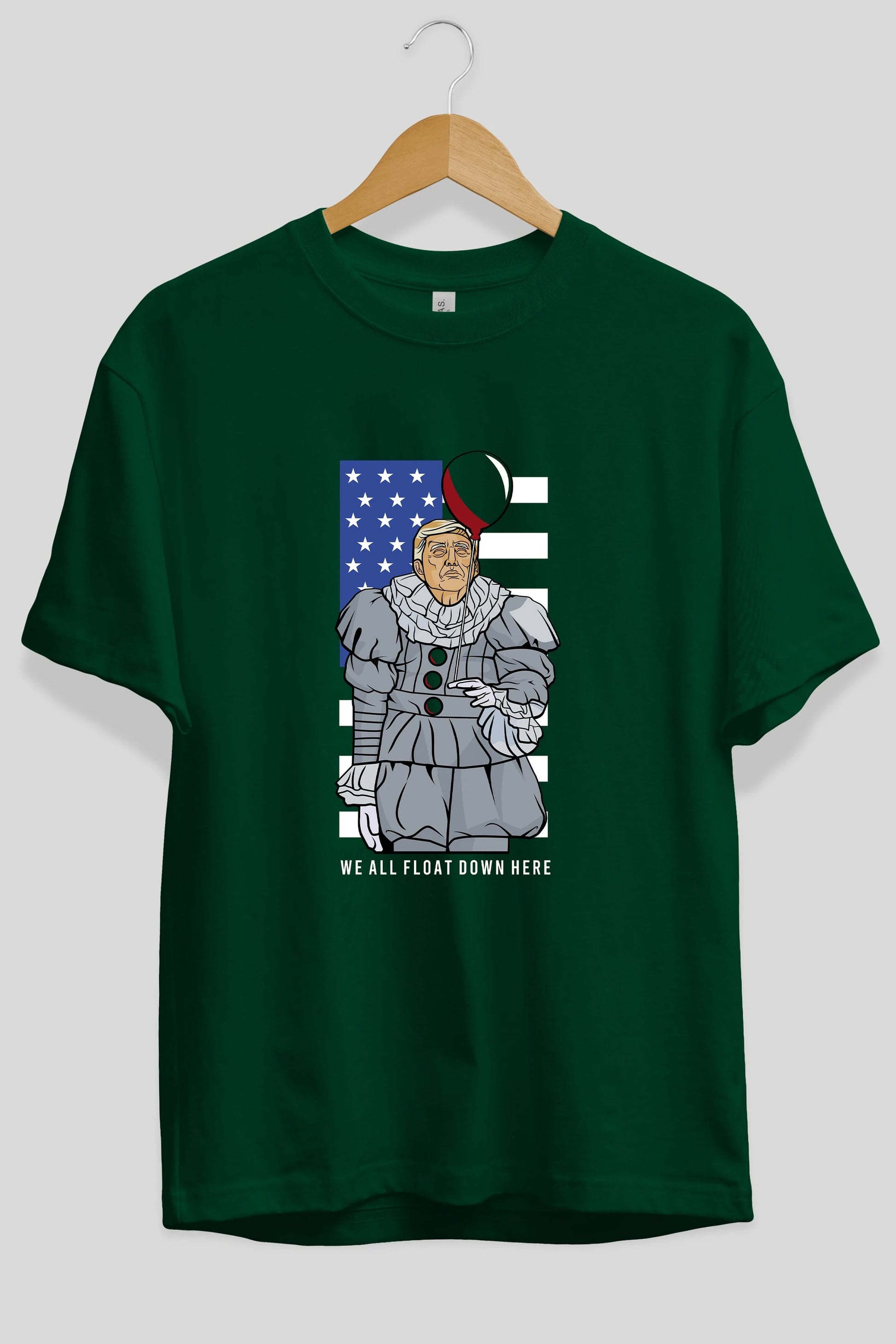 It Trump Ön Baskılı Oversize t-shirt Erkek Kadın Unisex %100 Pamuk tişort