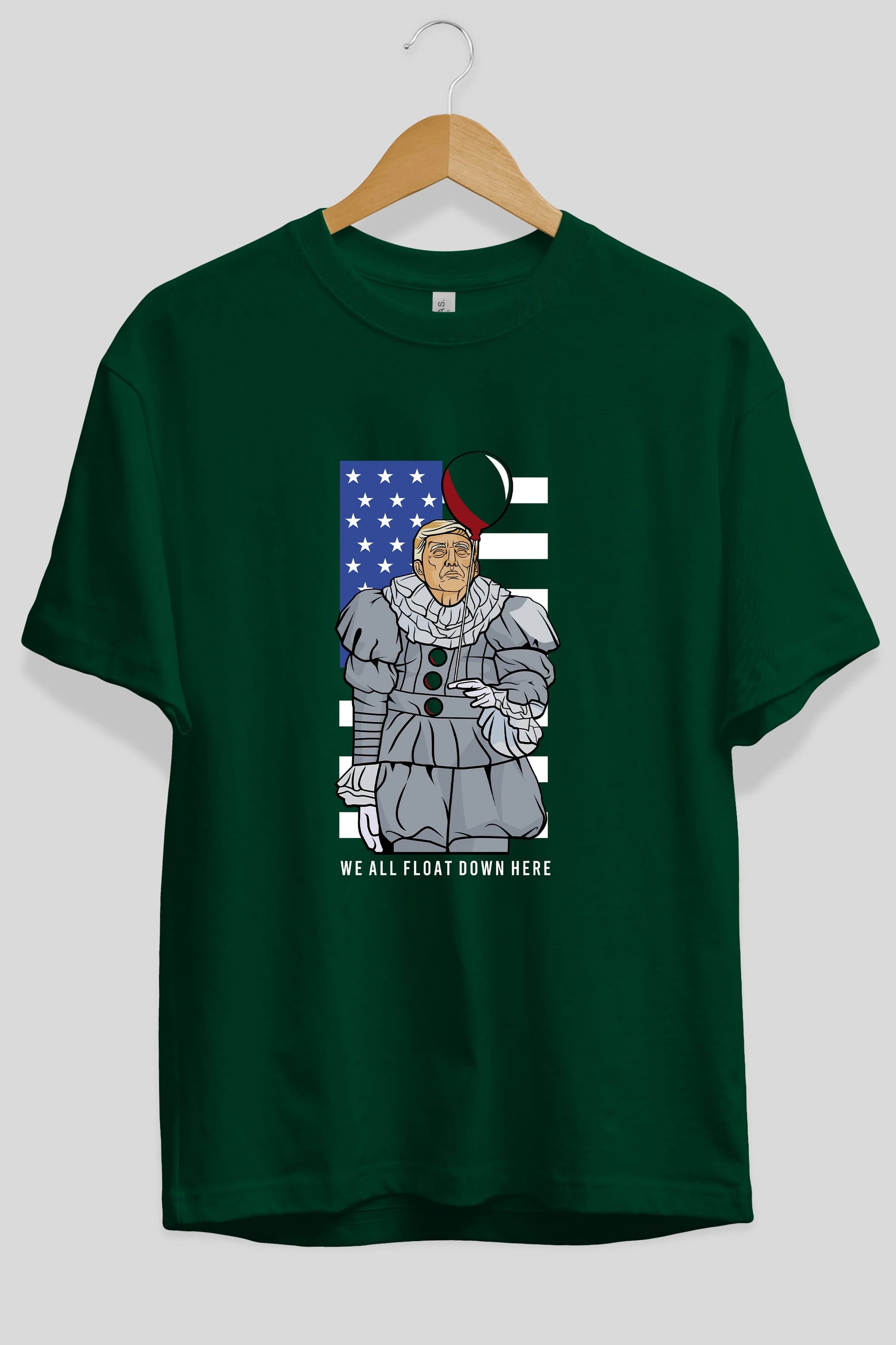 It Trump Ön Baskılı Oversize t-shirt Erkek Kadın Unisex %100 Pamuk tişort