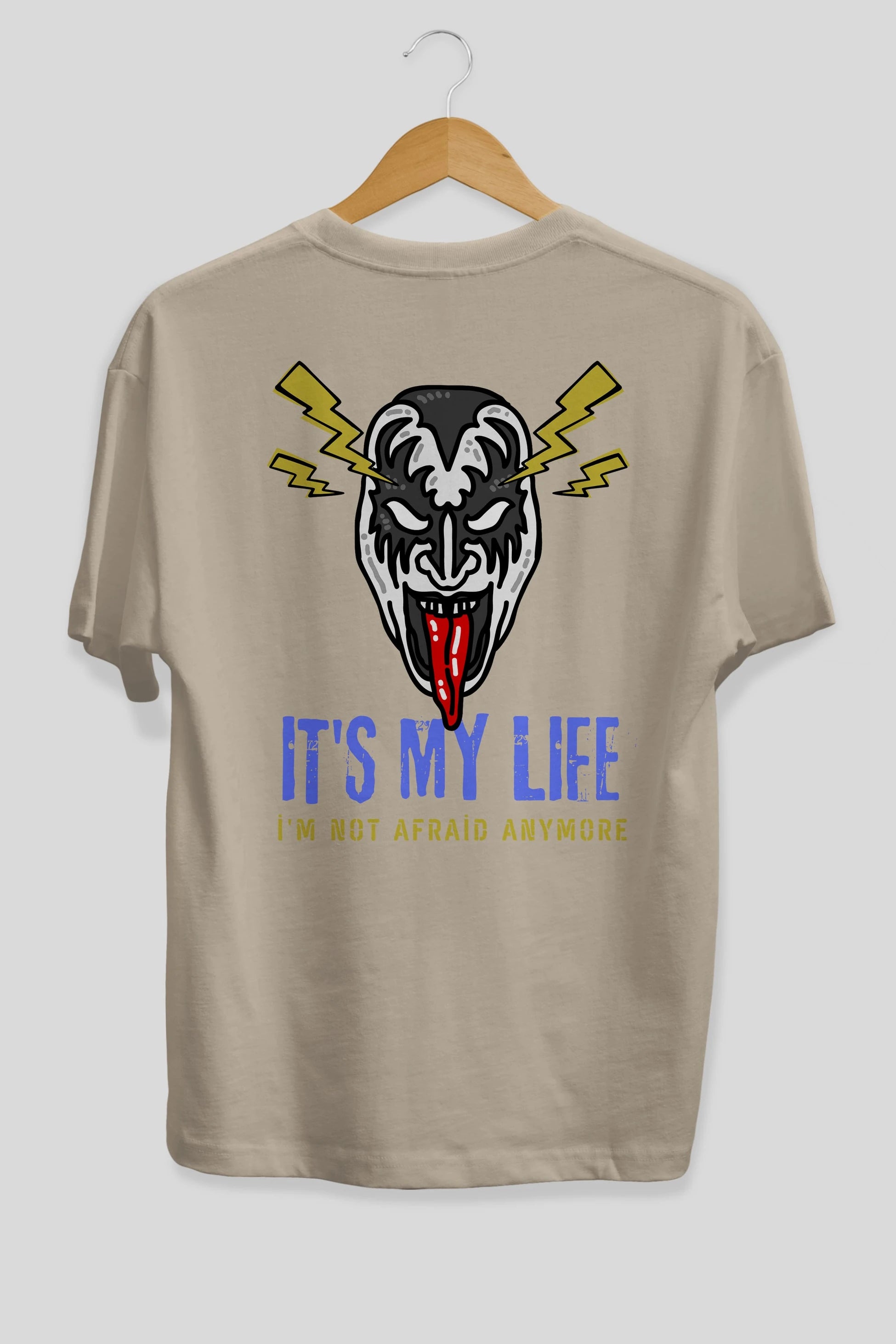 Its My Life Yazılı Arka Baskılı Oversize t-shirt Erkek Kadın Unisex