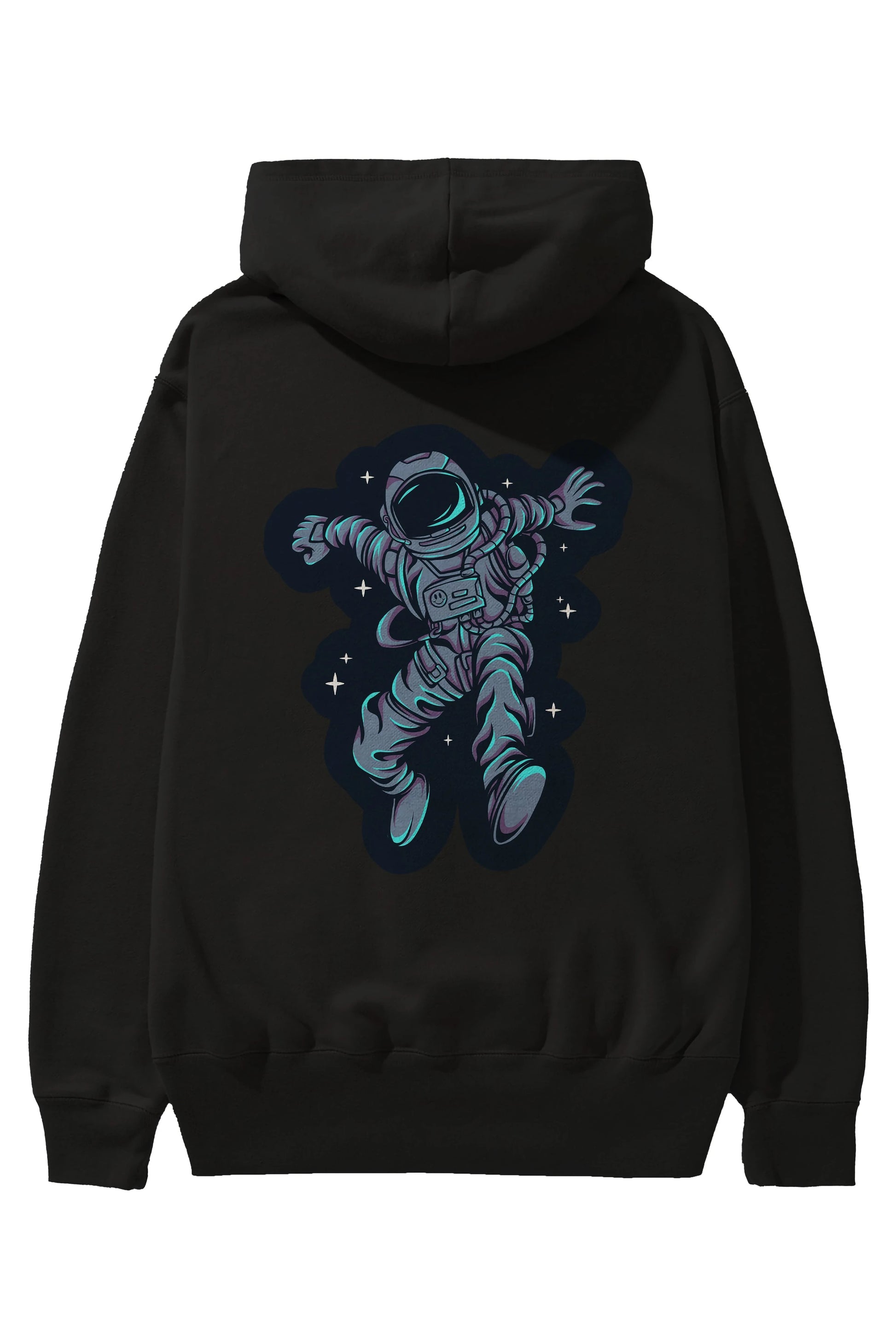 Astrostars sticker Arka Baskılı Hoodie Oversize Kapüşonlu Sweatshirt Erkek Kadın Unisex