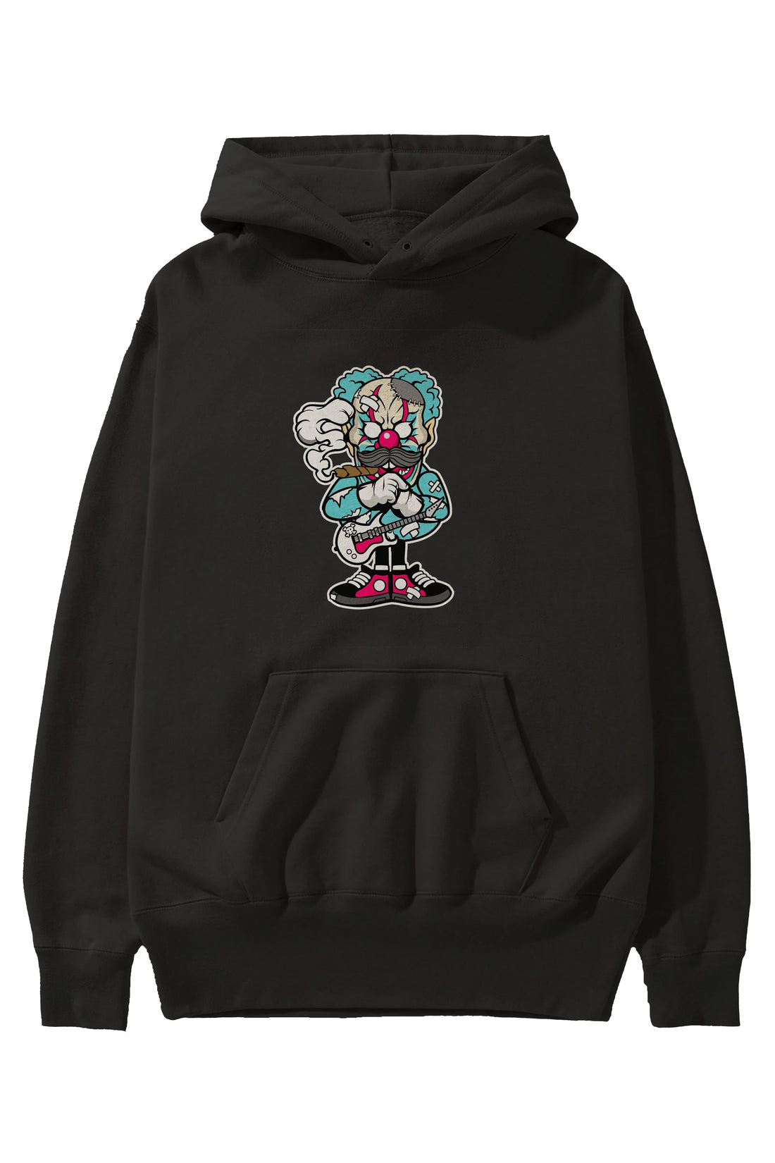 Clown Monster Ön Baskılı Hoodie Oversize Kapüşonlu Sweatshirt Erkek Kadın Unisex