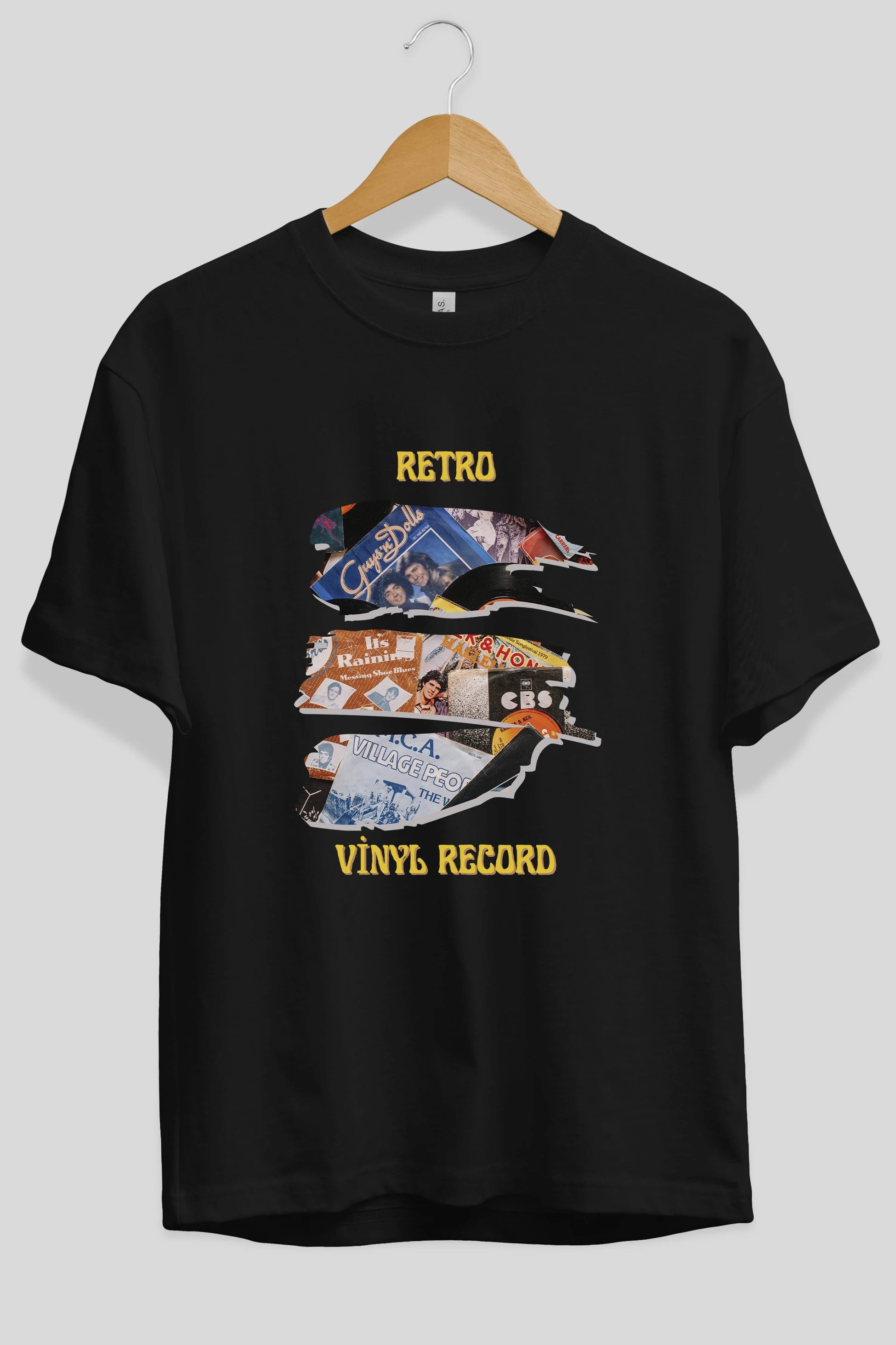 Retro Design Ön Baskılı Oversize t-shirt Erkek Kadın Unisex