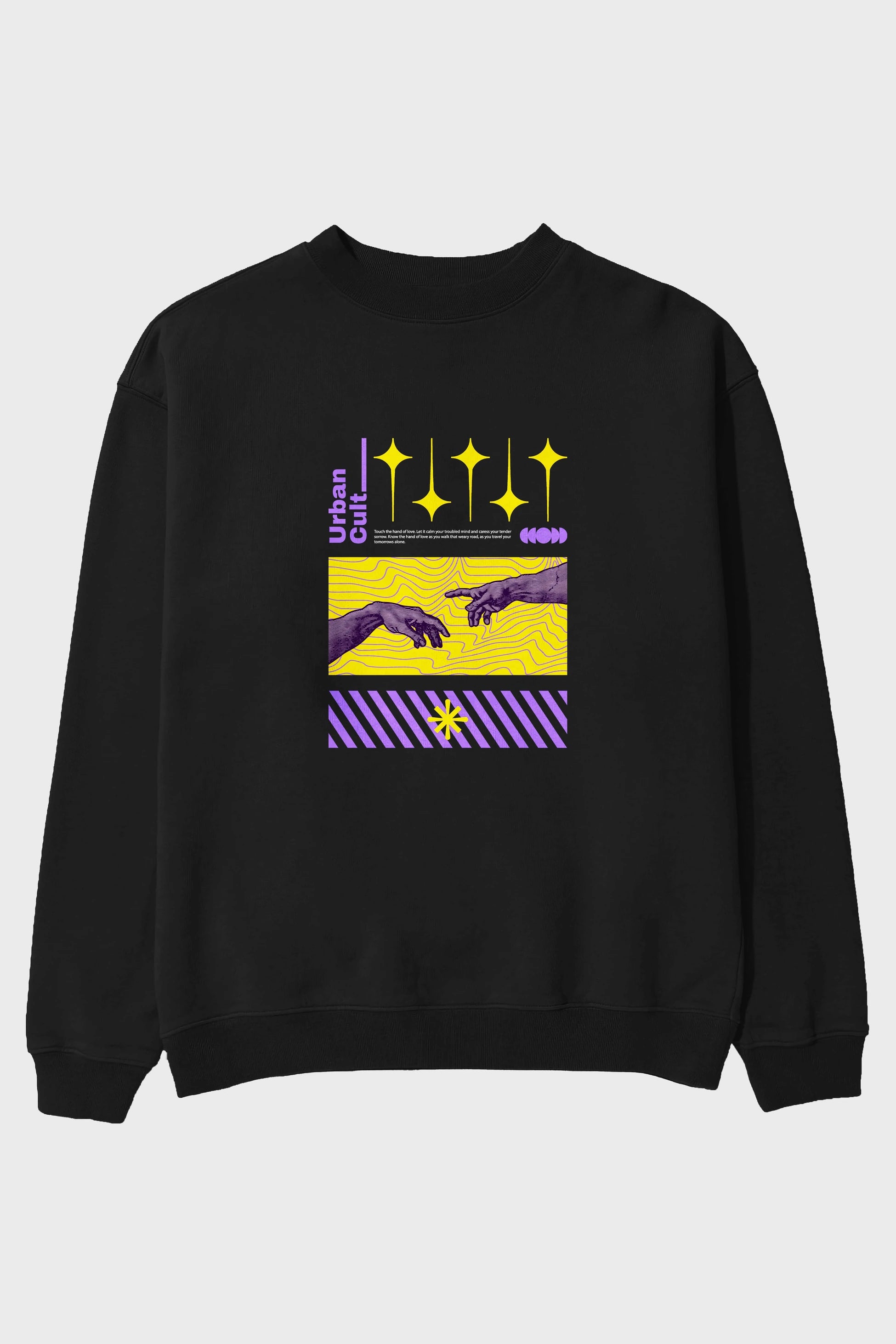Urban Cult Ön Baskılı Oversize Sweatshirt Erkek Kadın Unisex