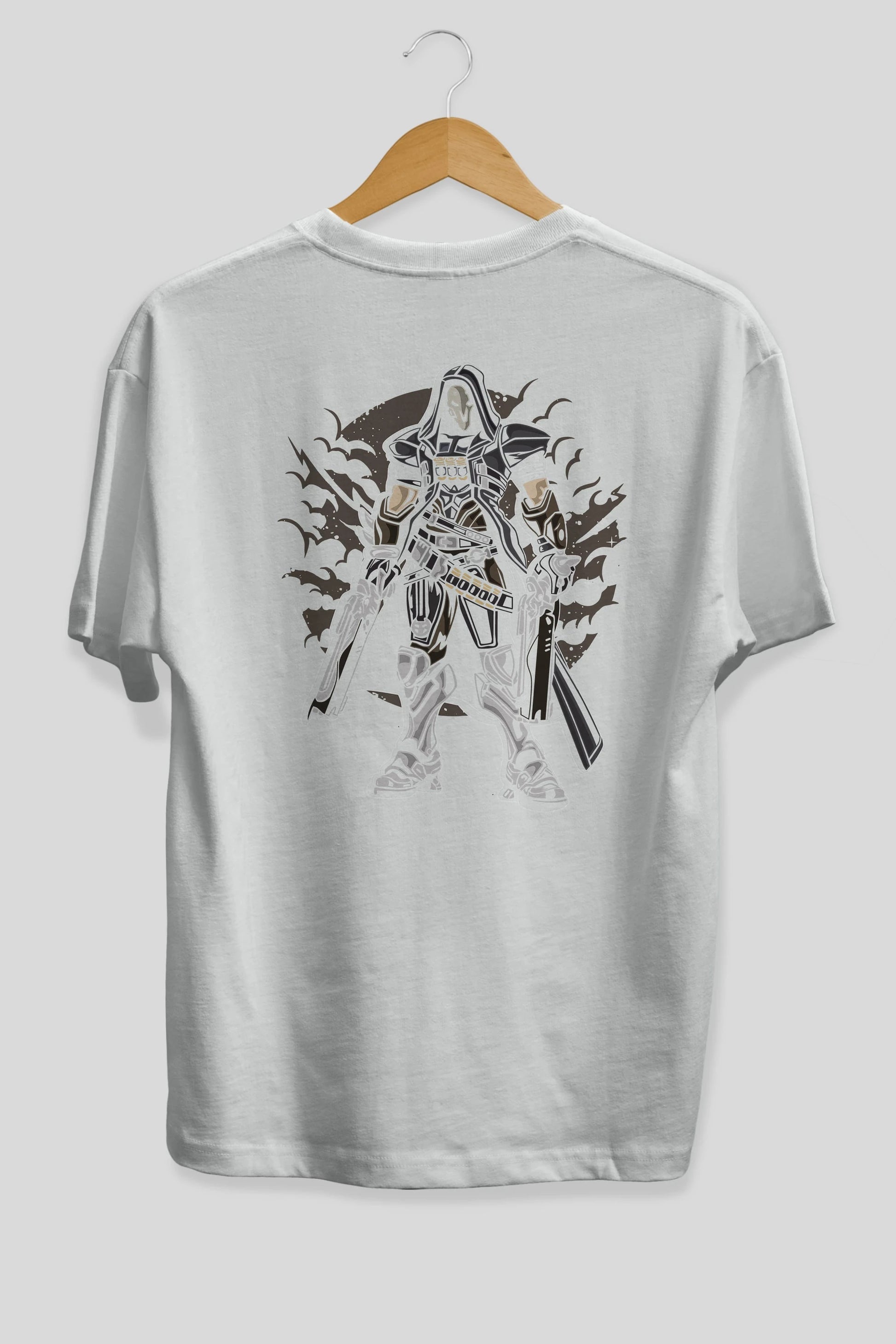 REAPER Arka Baskılı Oversize t-shirt Erkek Kadın Unisex %100 Pamuk