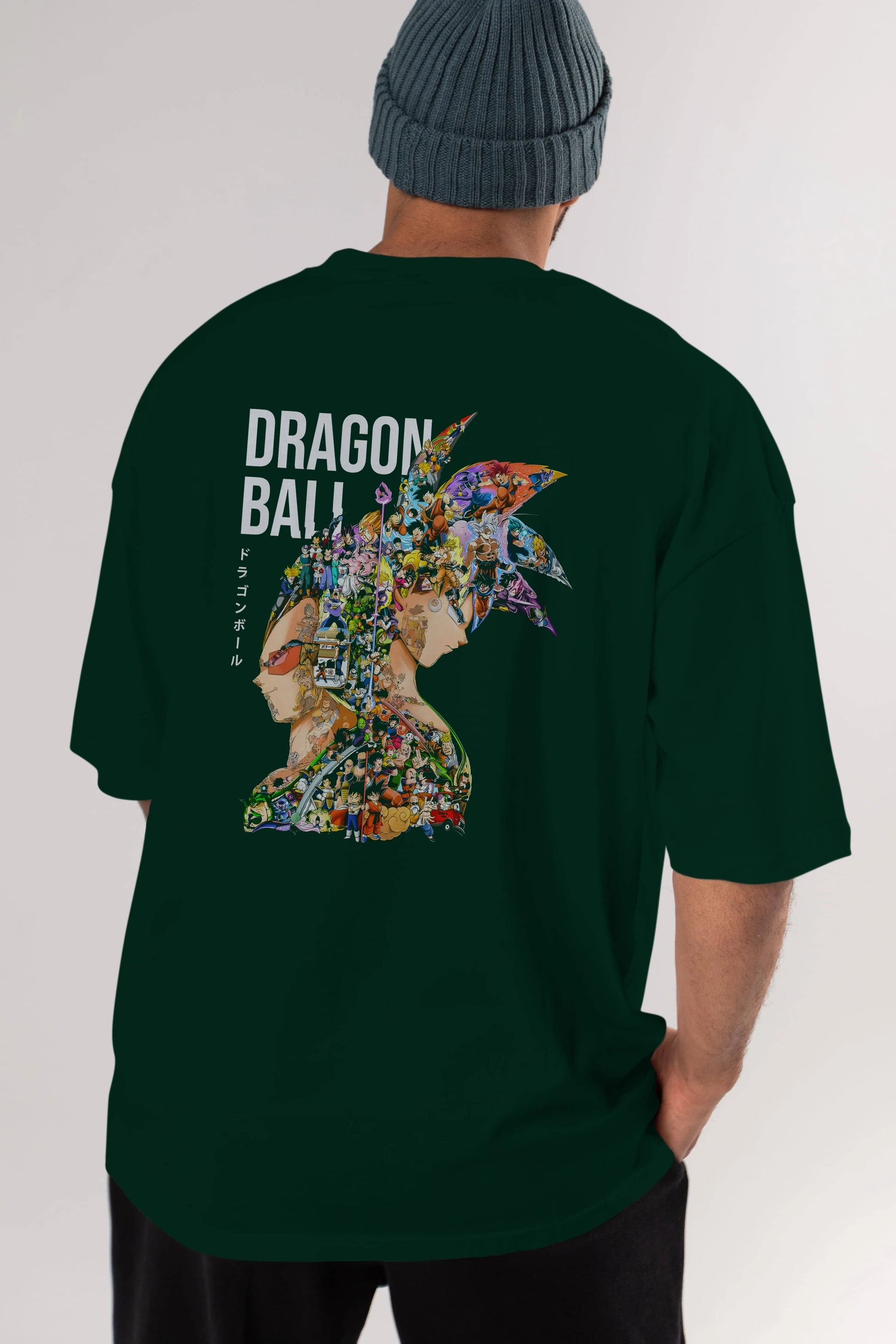 DRAGON BALL ART (5) Anime Arka Baskılı Oversize t-shirt Erkek Kadın Unisex