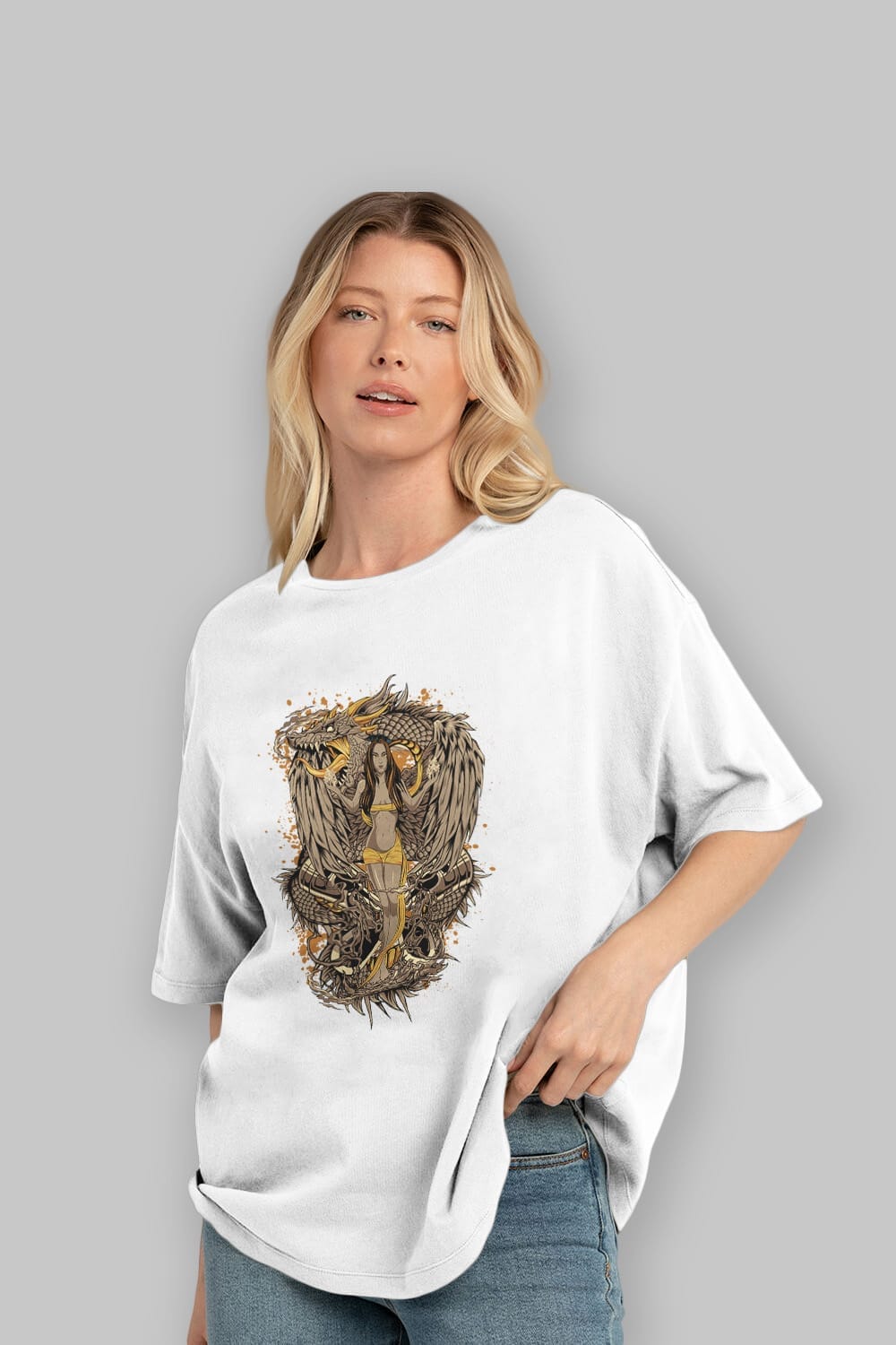 TRIBAL (3) Anime Ön Baskılı Oversize t-shirt %100 pamuk Erkek Kadın Unisex