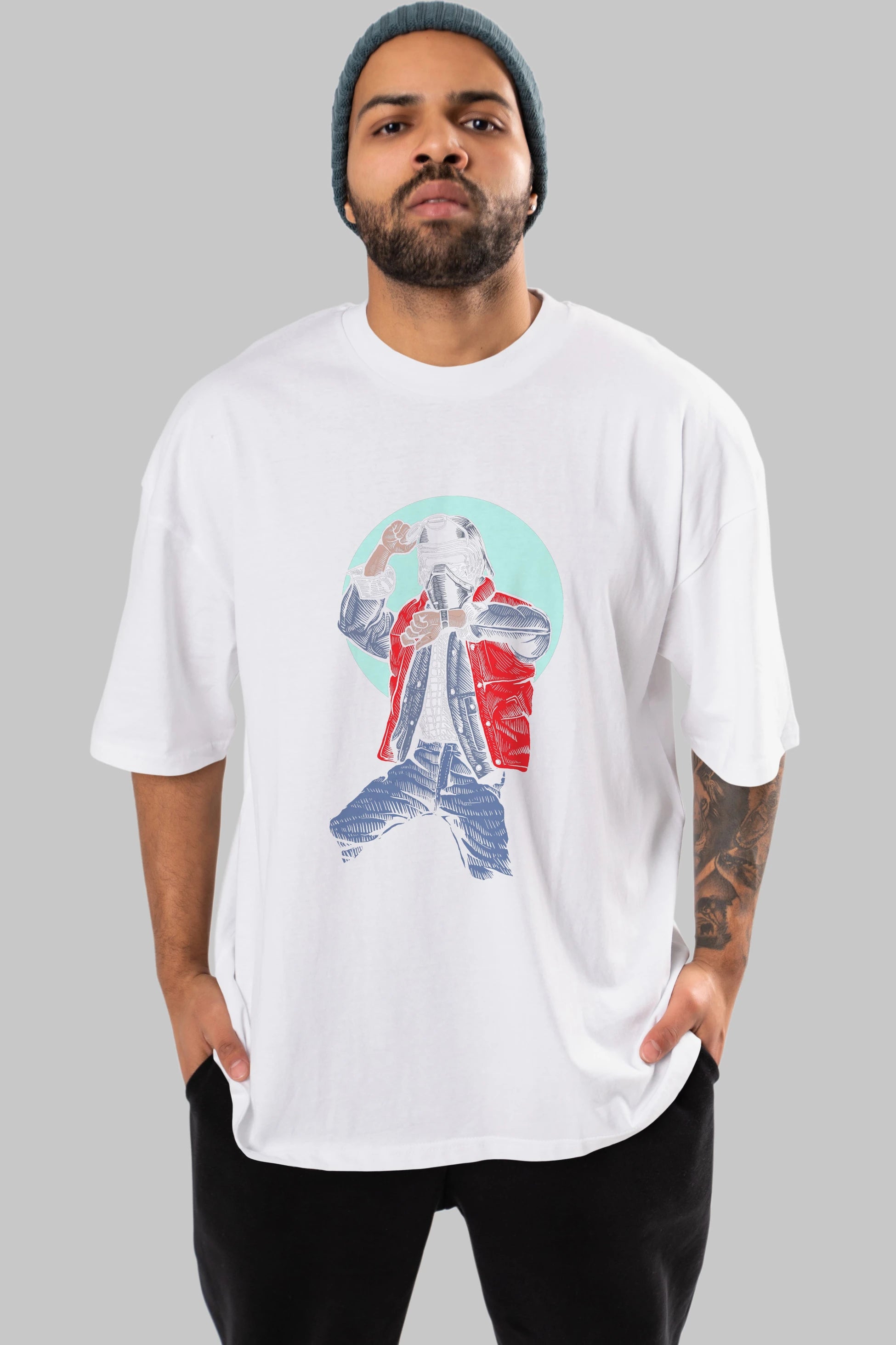 Kylo Mcfly Ön Baskılı Oversize t-shirt Erkek Kadın Unisex %100 Pamuk tişort