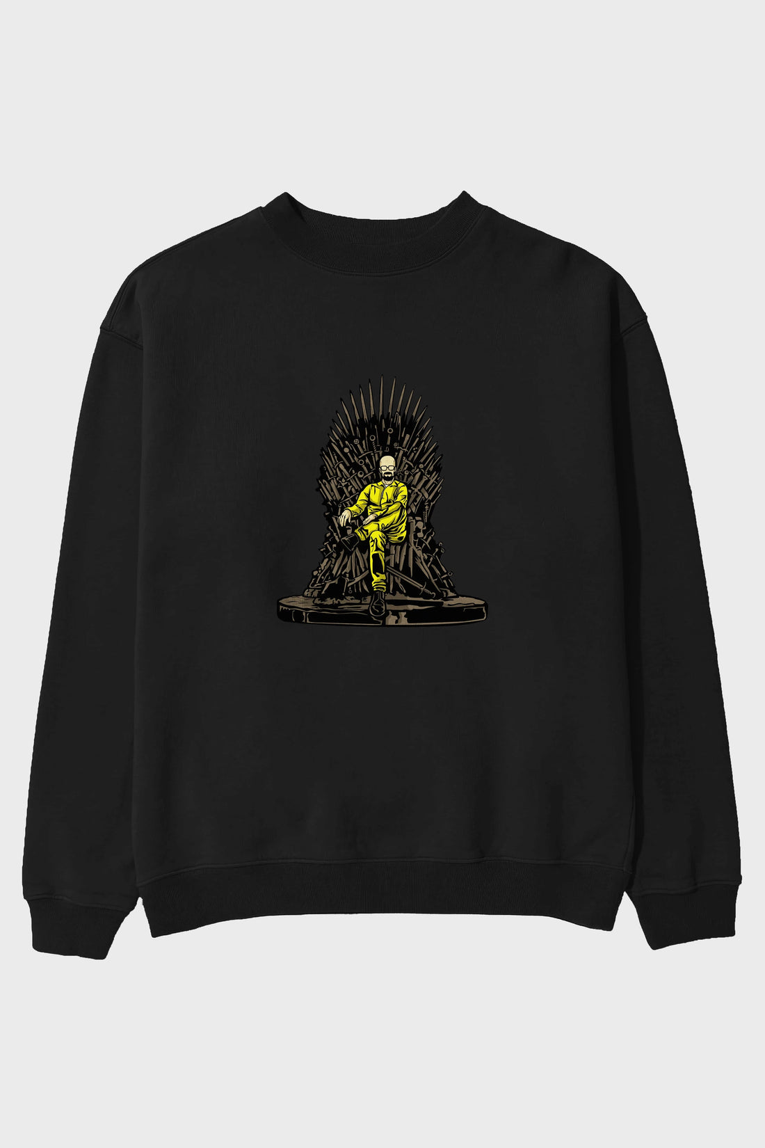Danger Throne Ön Baskılı Oversize Sweatshirt Erkek Kadın Unisex