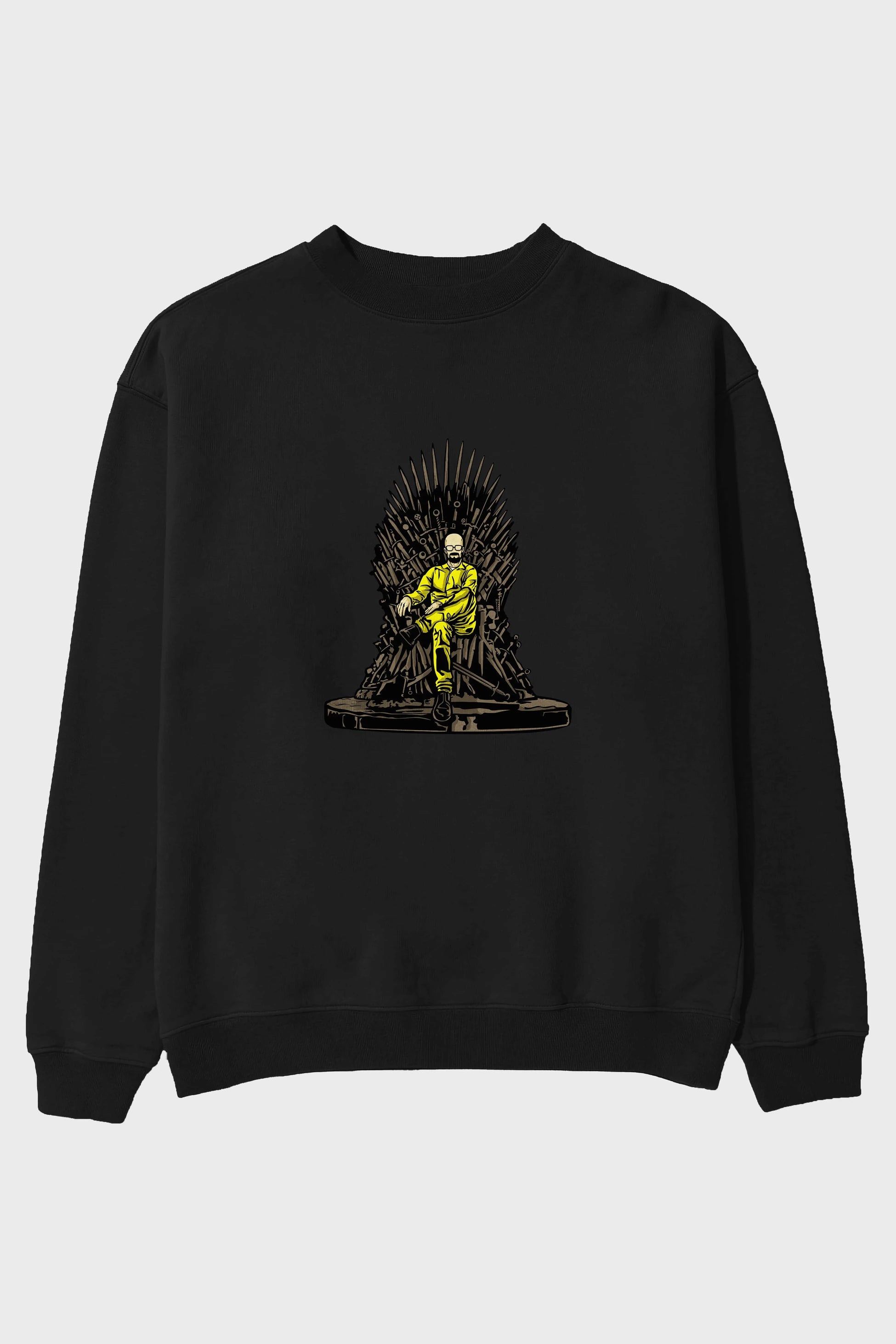 Danger Throne Ön Baskılı Oversize Sweatshirt Erkek Kadın Unisex